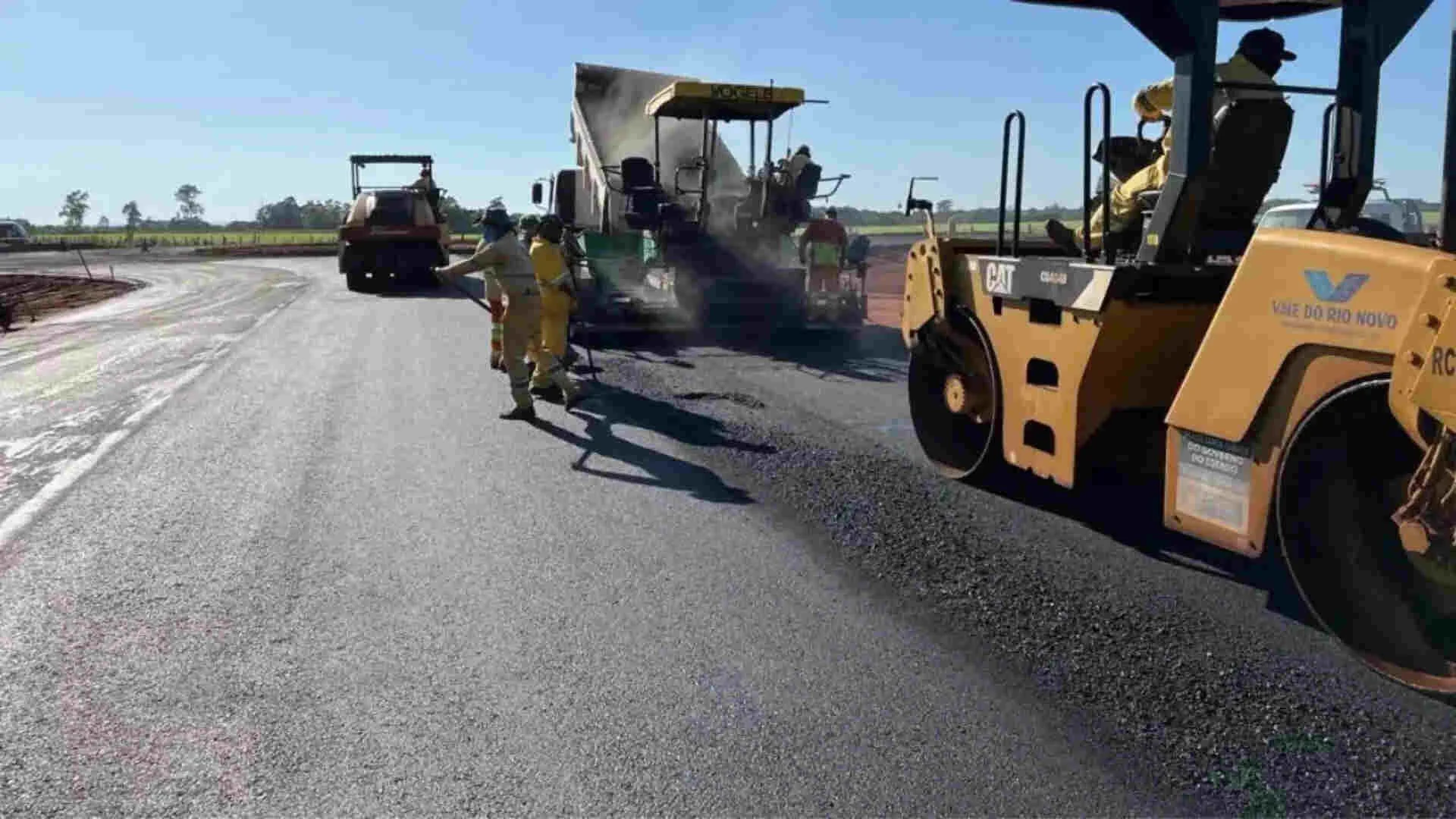 Deputado Renato solicitou recuperação da pista no km 18 da MS-450 em Aquidauana; obra está sendo executada 