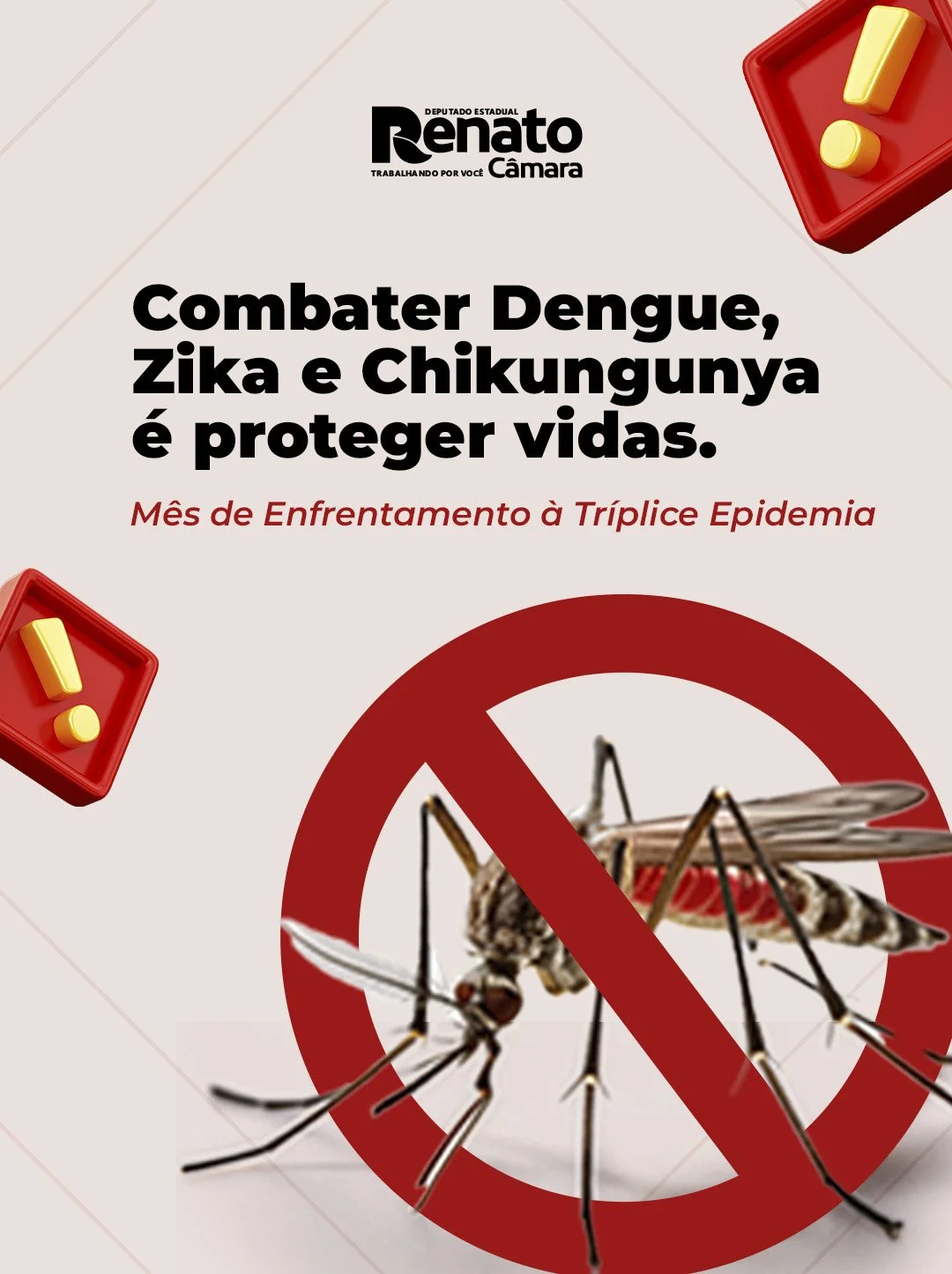 Tríplice Epidemia: Combate às arboviroses é fortalecido com campanha originada na Casa de Leis
