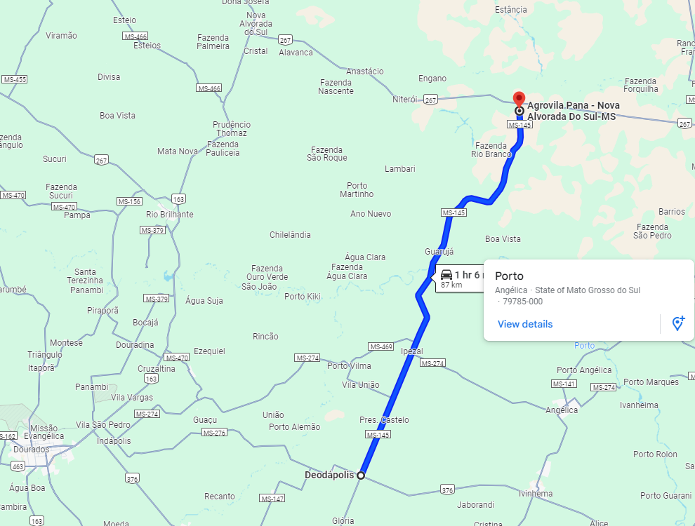 Recapeamento da MS-145 de Deodápolis ao distrito Pana em Nova A. do Sul é reivindicado por Renato Câmara ao Governo do Estado Renato Câmara defende que recapeamento seja executado nos 87 km da MS-145, em caráter de urgência. ©Reprodução/Roney Minella