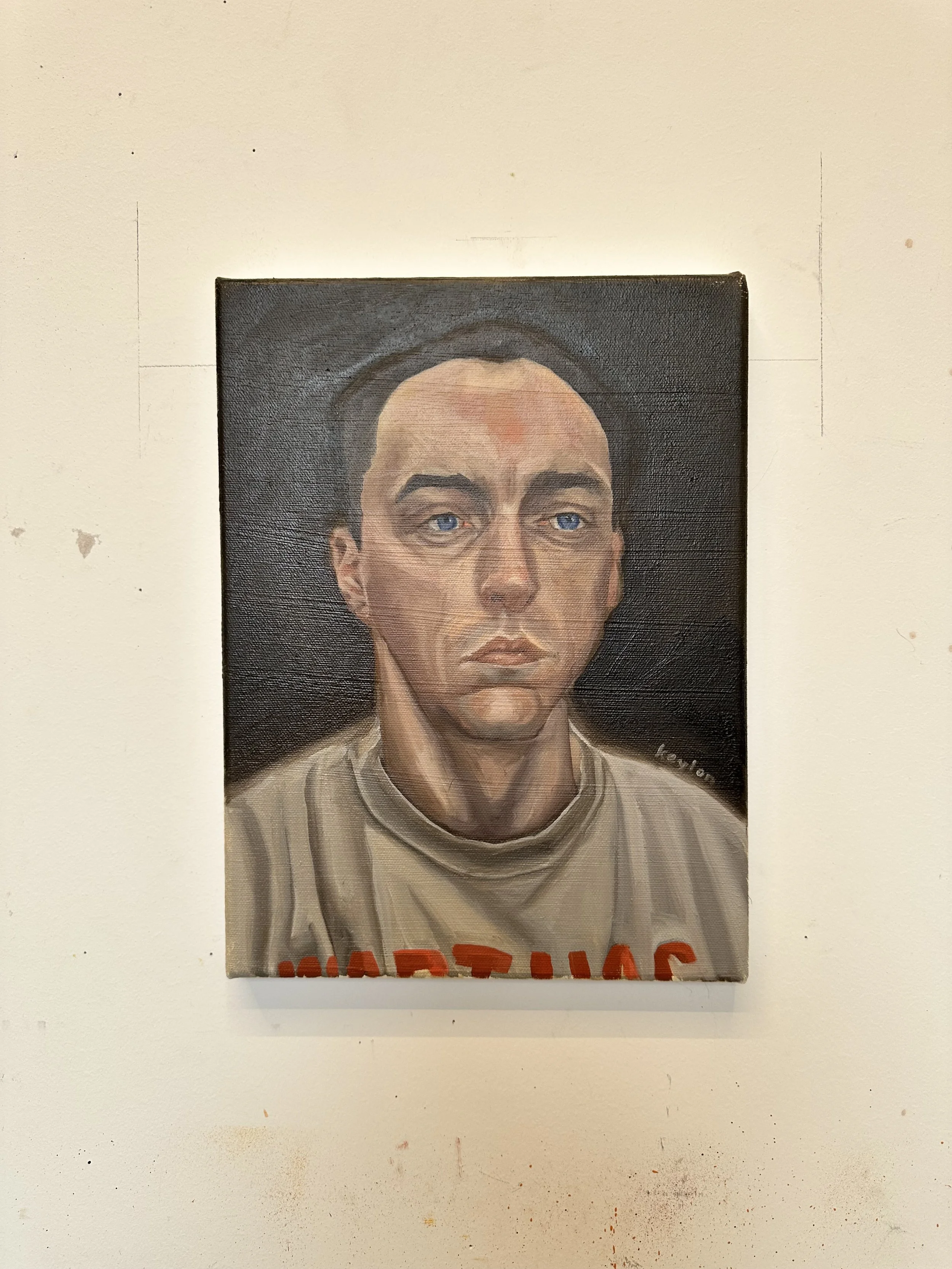 "Self Portrait - Warthog" Oil Painting on Canvas