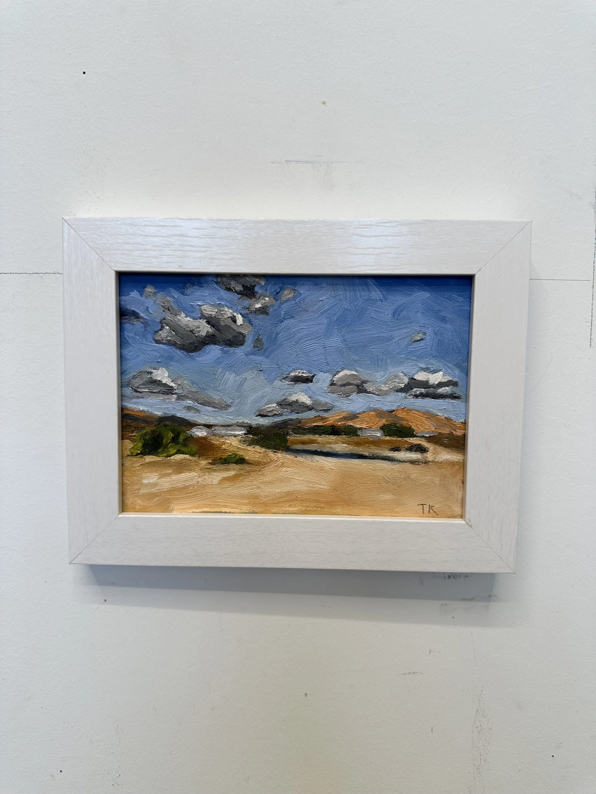 "Study at the Salton Sea" Oil Painting on Canvas Panel