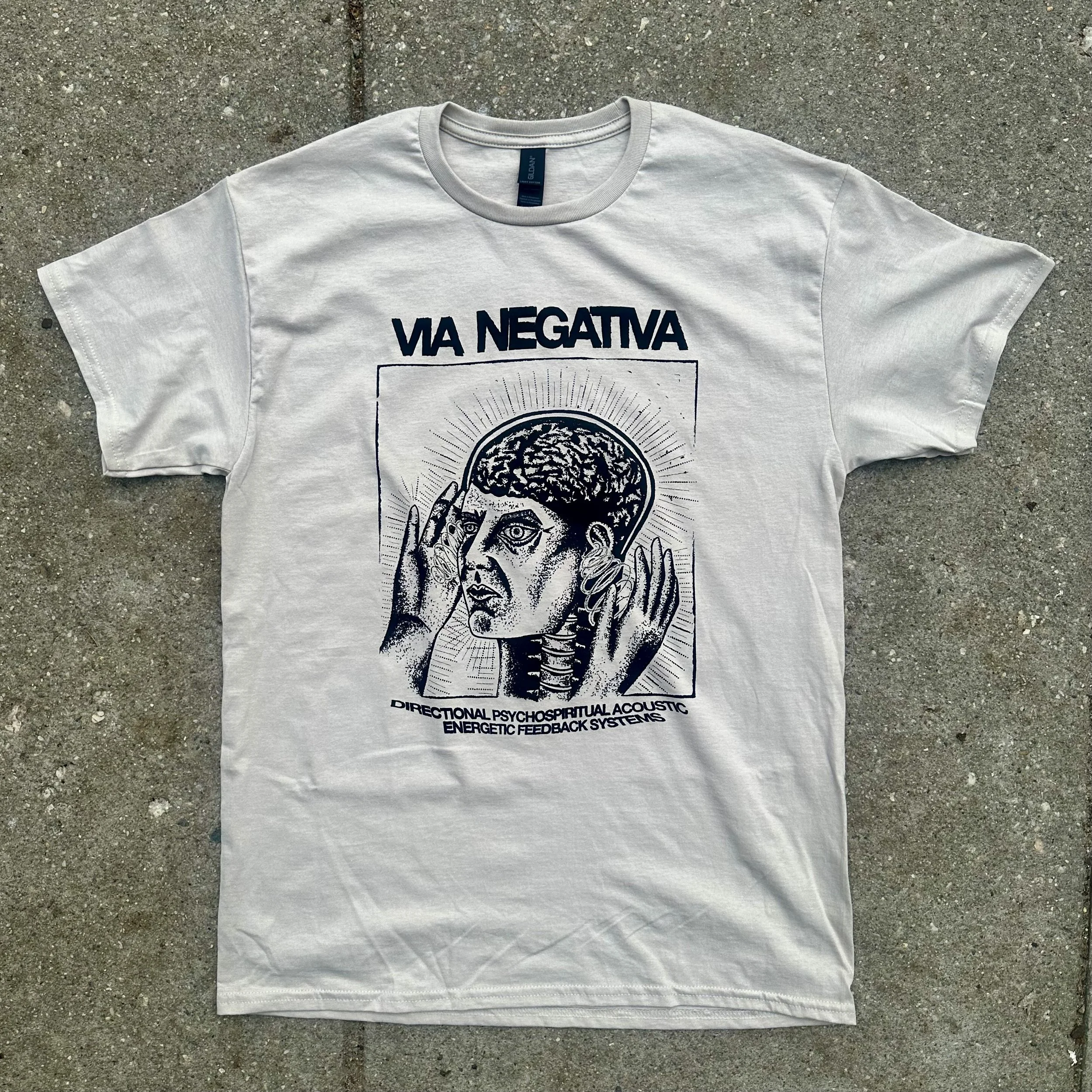 Via Negativa "Feedback Systems" T-Shirt on Sand
