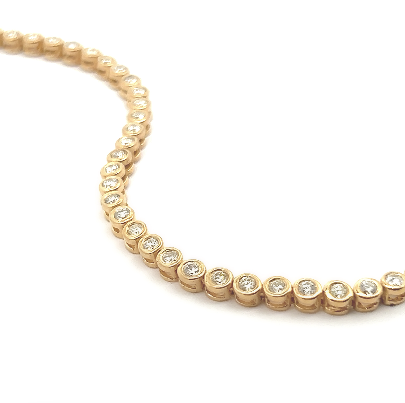 Bezel Set Tennis Bracelet 2.05CT