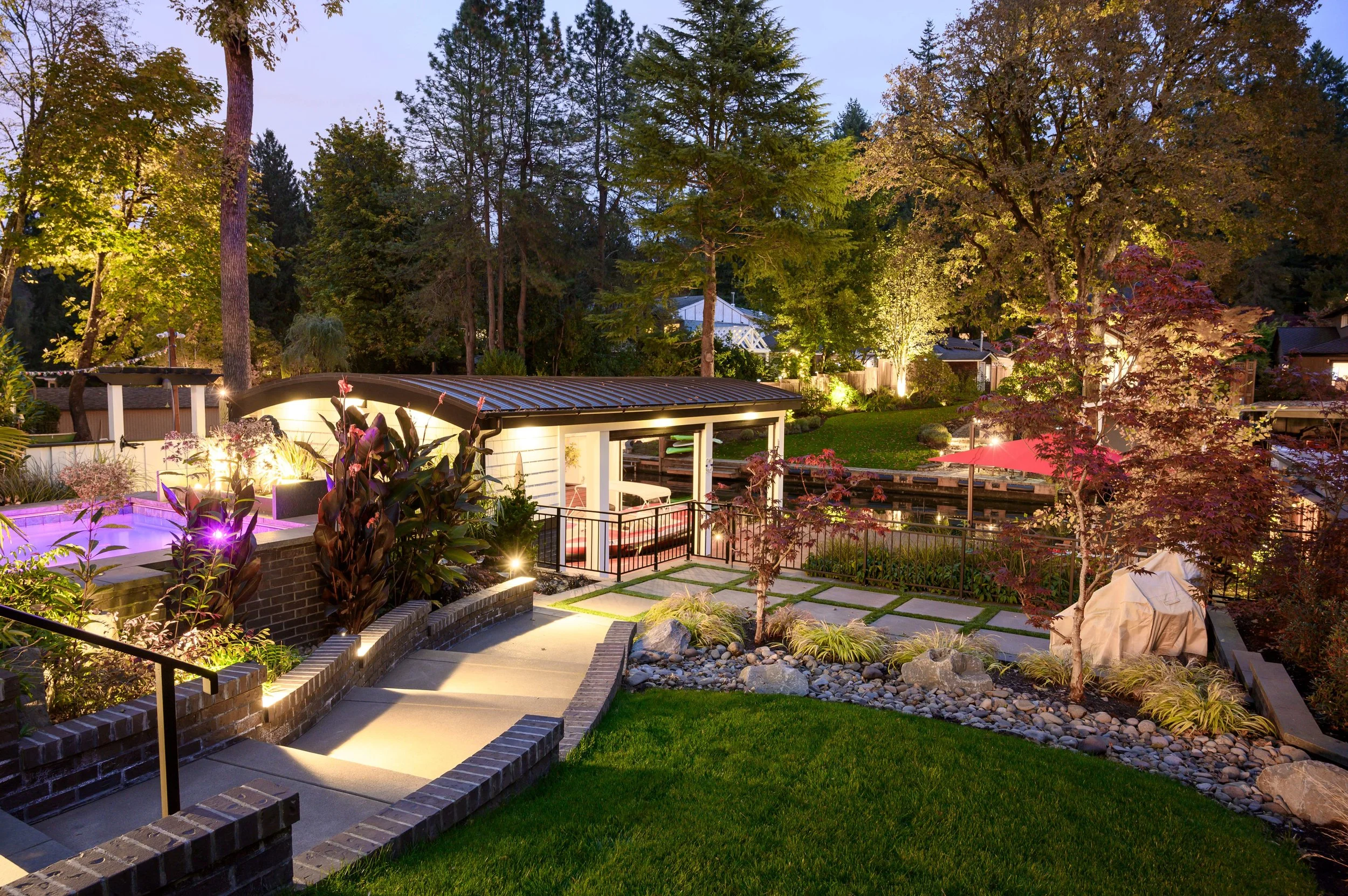 Backyard Oasis and Boathouse