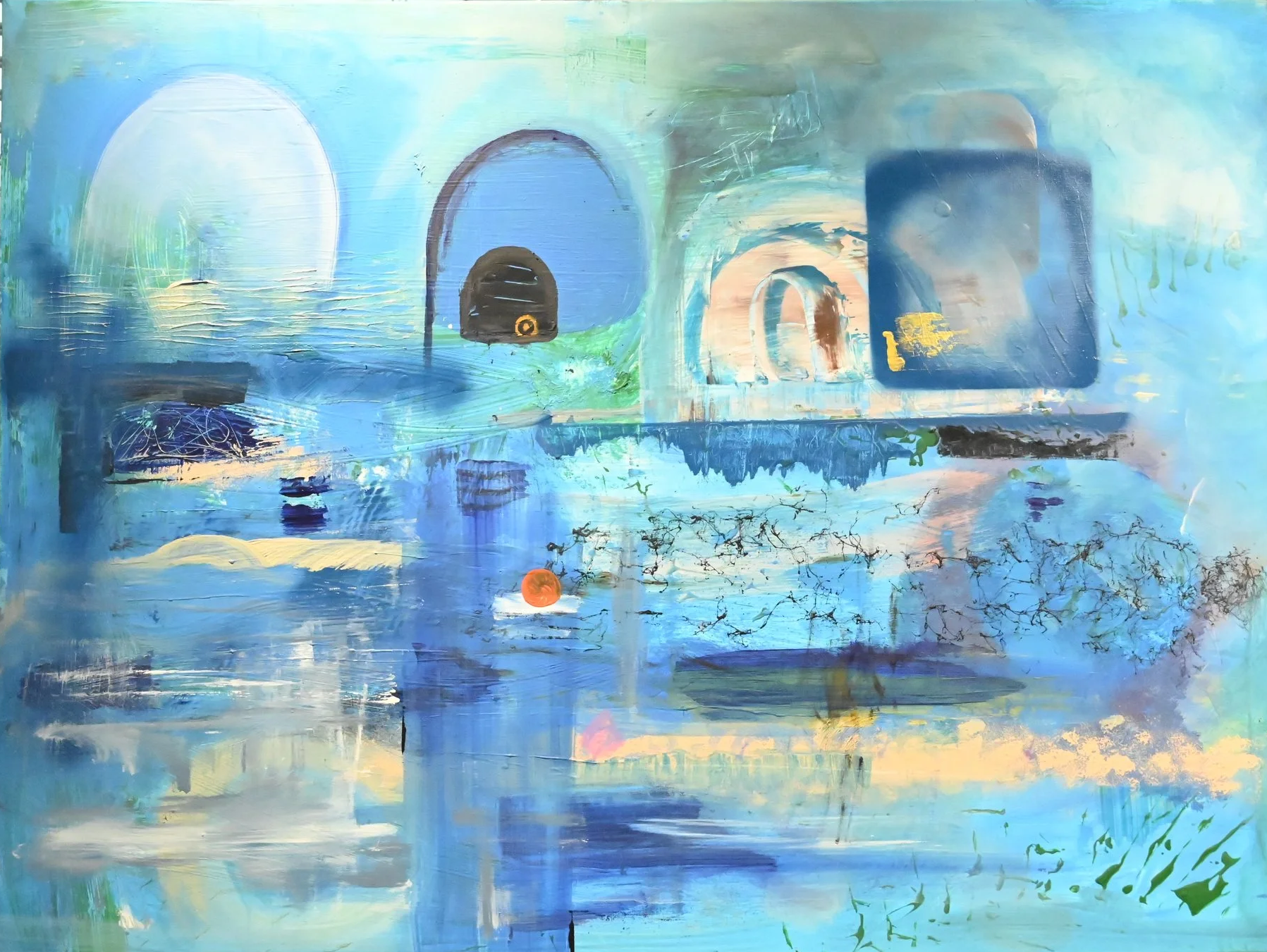 'Opening Doors'
Acrylic on canvas'
90cm X 120cm 
SOLD