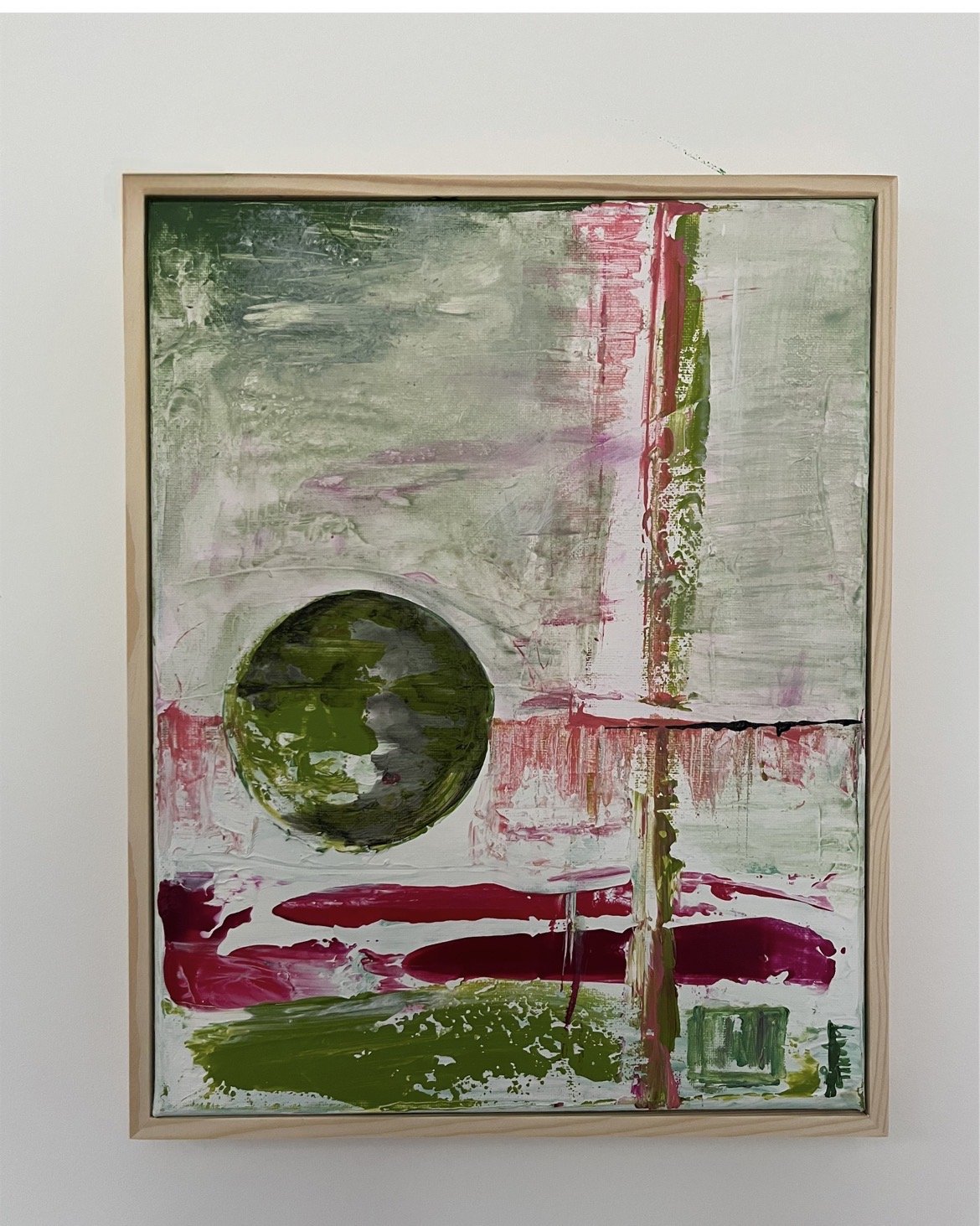 'Inner Blob III' 
Acrylic on canvas 
35cm X 28cm 
Framed 
Available