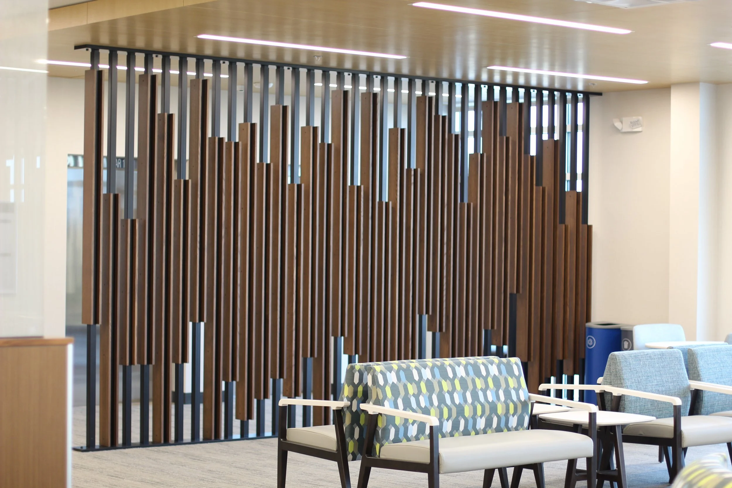 Project: HealthPartners Lobby Architectural Feature Walls