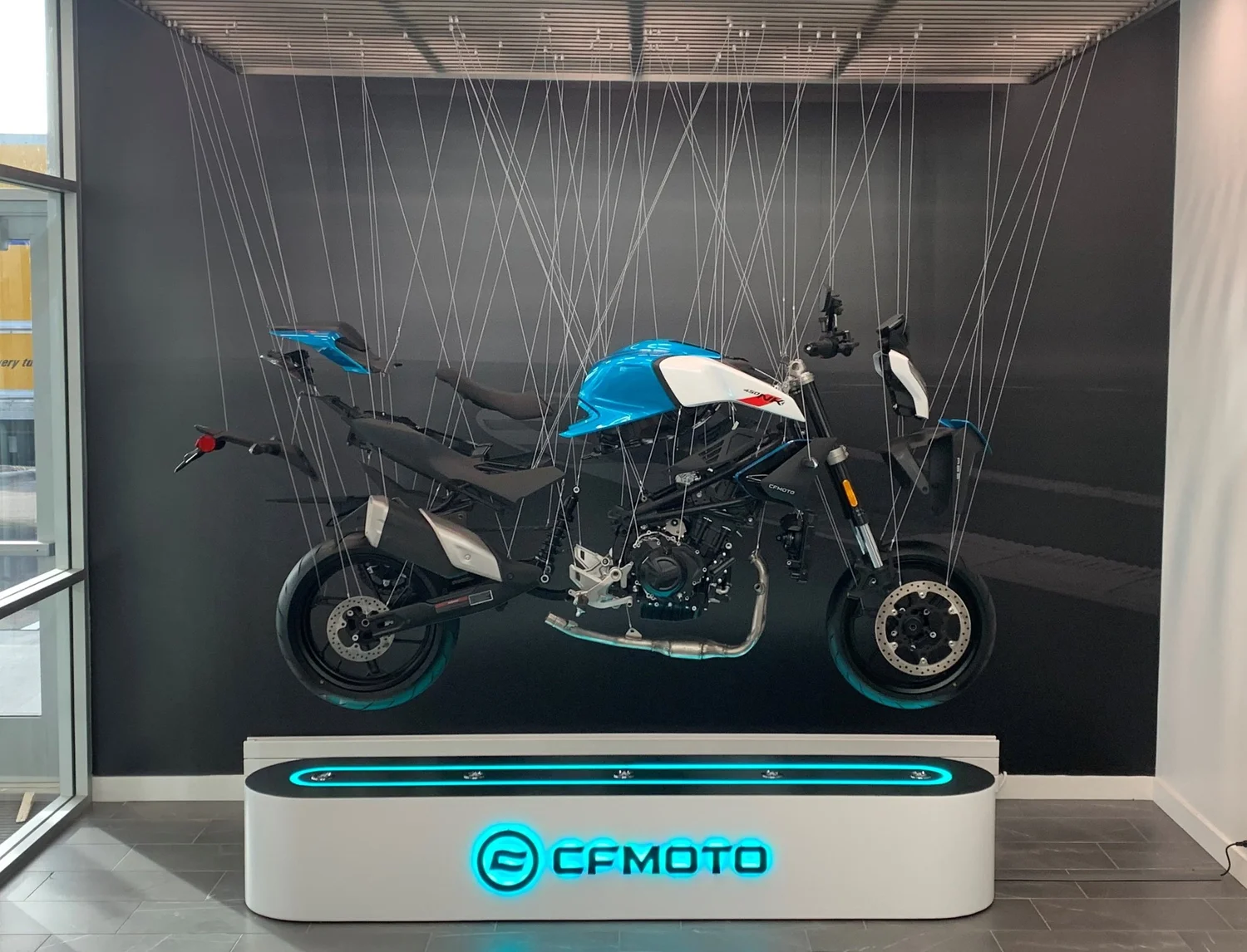 Project: CFMOTO Exploded Motorcycle + Branded Platform