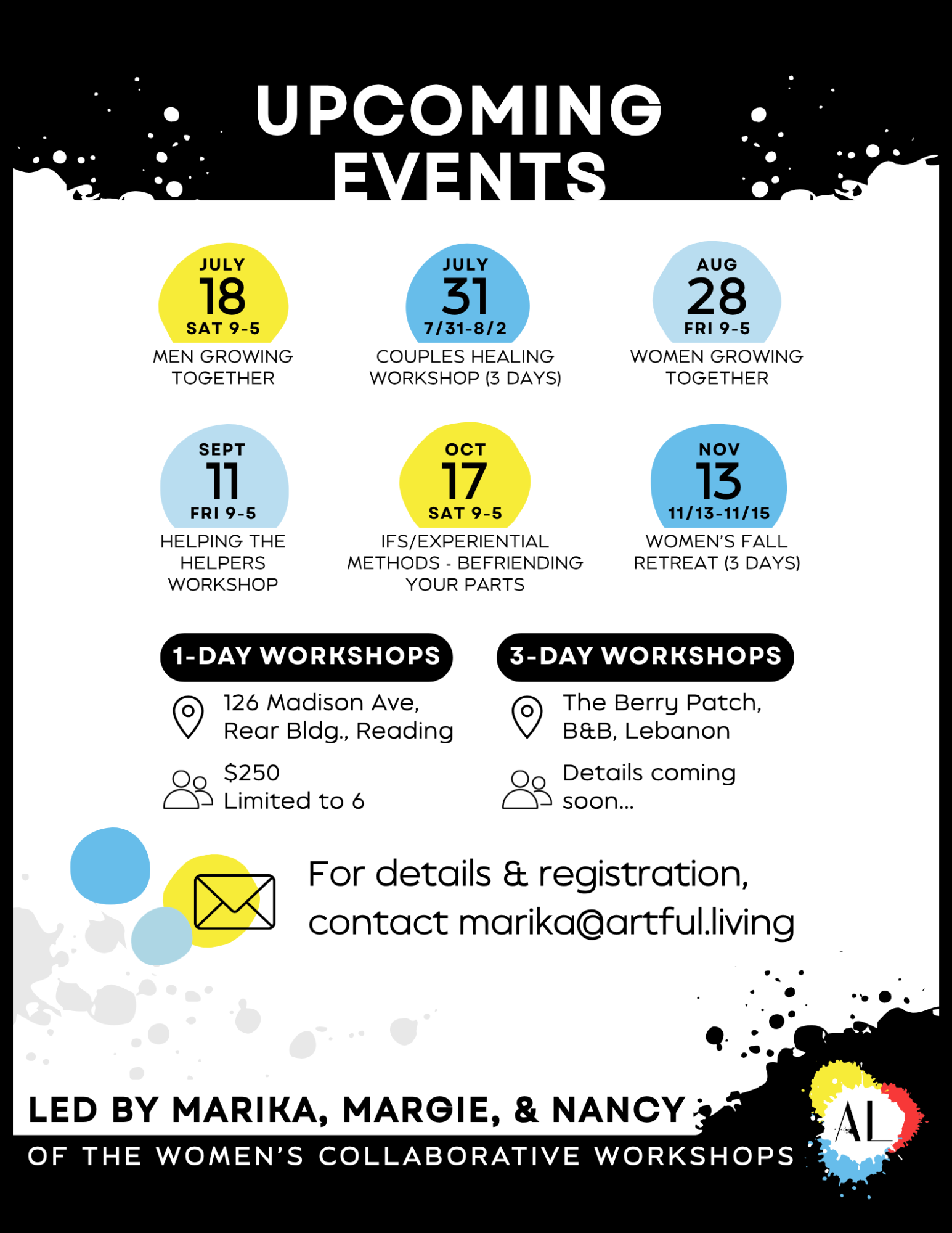 Upcoming Retreats & Workshops from the Women's Collaborative