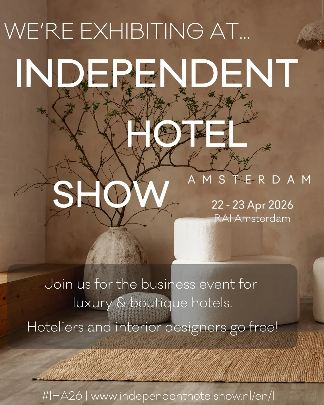 Studio Bower at the Independent Hotel Show Amsterdam