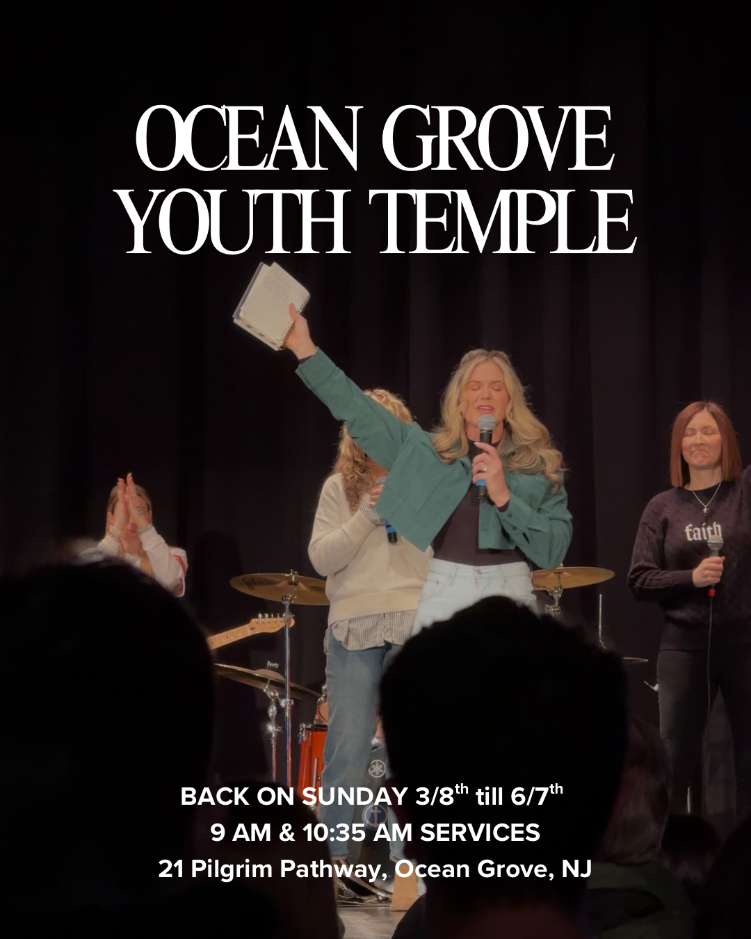 In-Person Services at the Ocean Grove Youth Temple