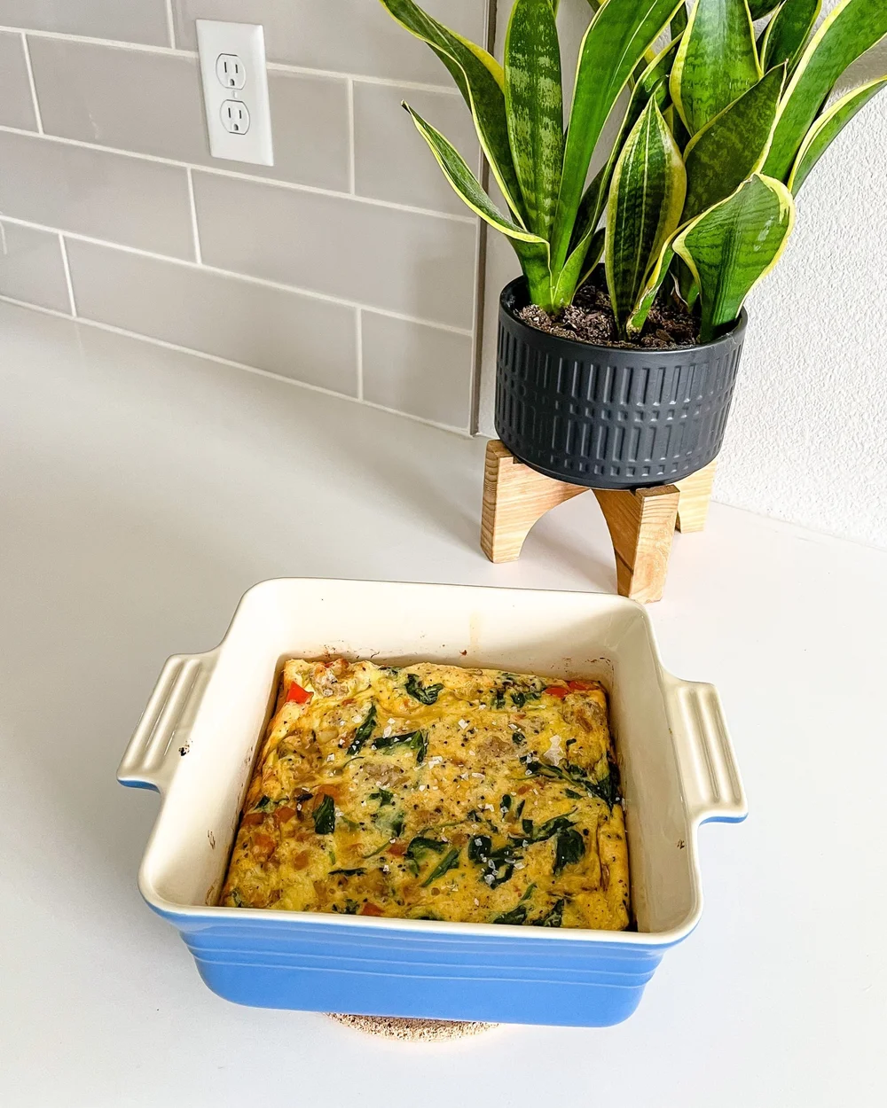 HighProtein Egg Bake — nutrition by mad