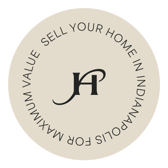 Home is a Feeling circular logo icon with “Sell your home in Indianapolis for maximum value” text