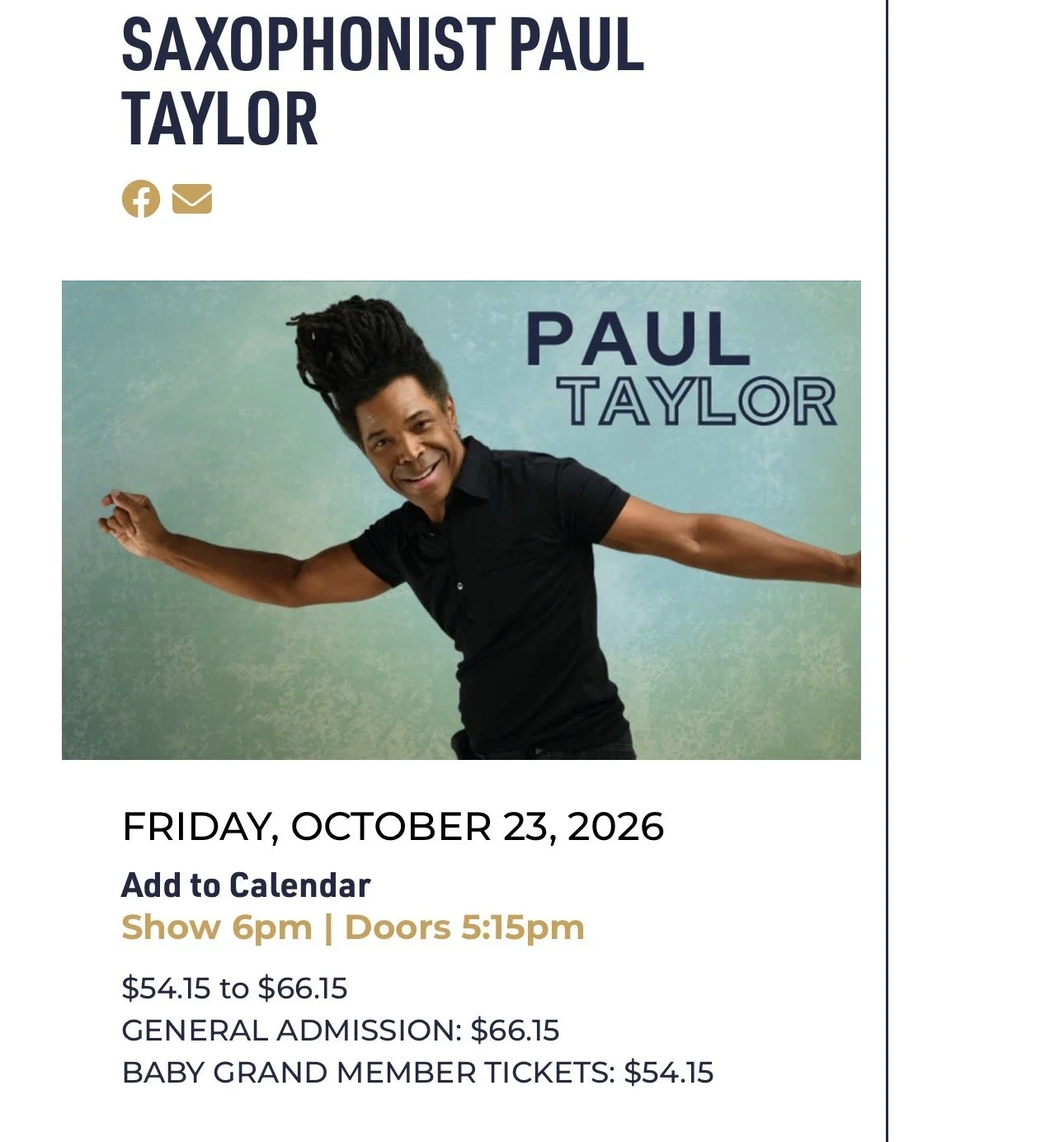 Paul Taylor Live at Middle C Jazz