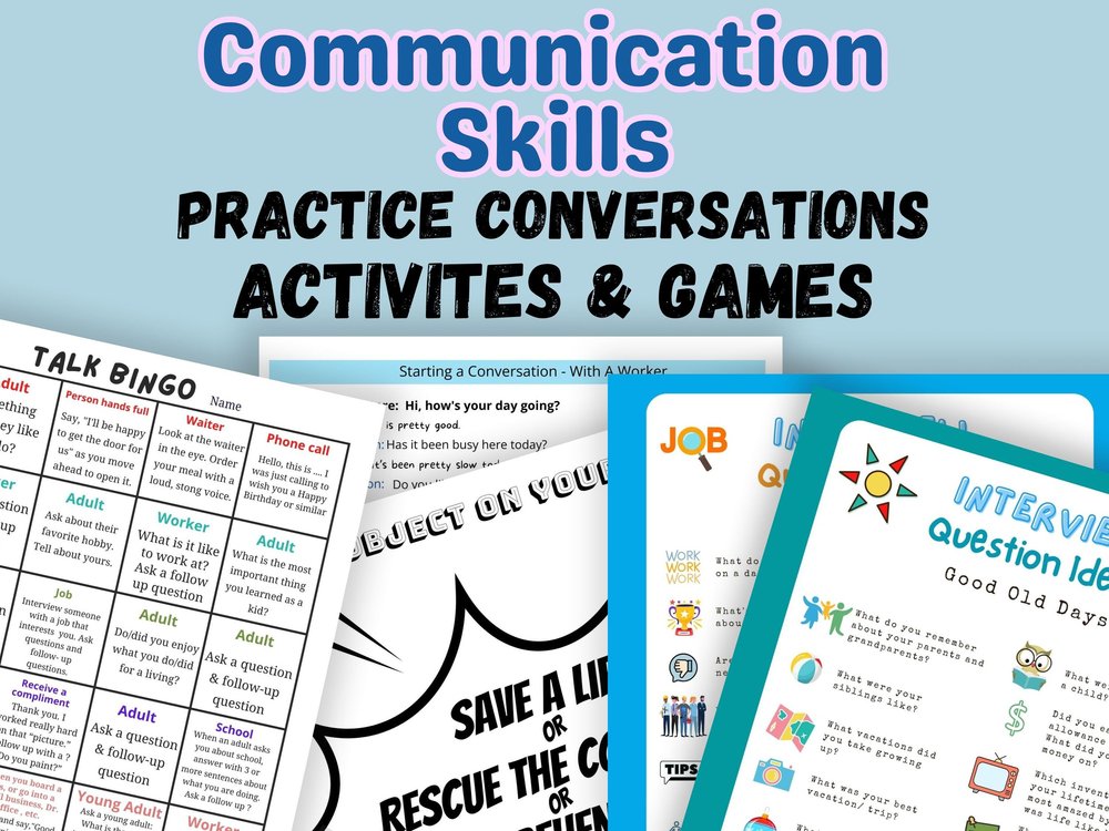 Boosting Communication Skills & Conversation starters with Games: Fun ...
