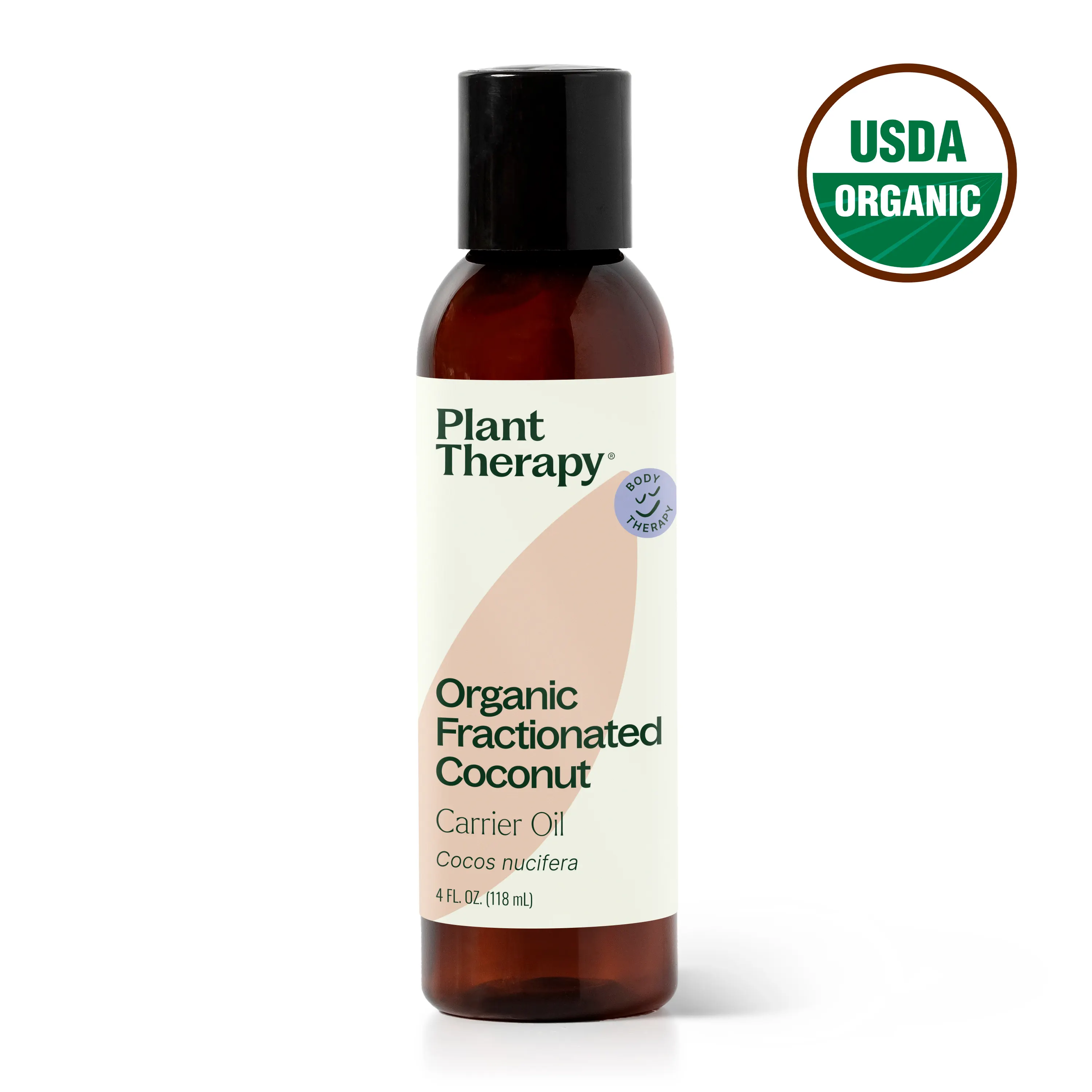 Organic Fractionated Coconut Carrier Oil - 4oz