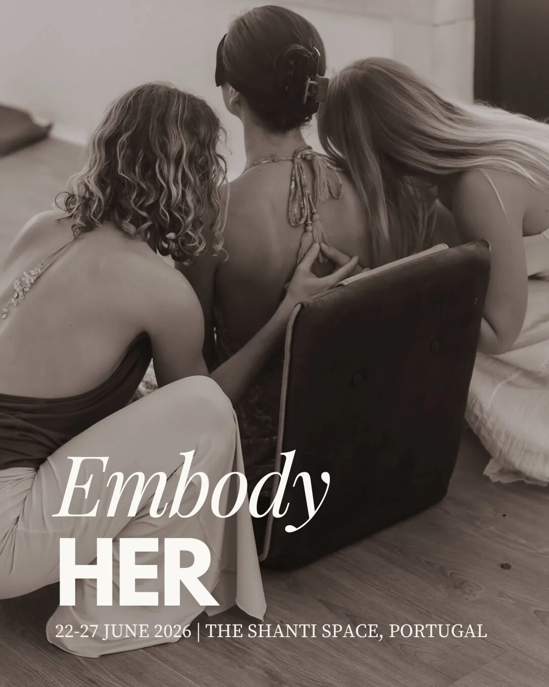 In June we return to this magical space in Portugal for a week that truly shifts something deep within you!

Embody Her is not a retreat; it is a portal.

Our concept is based on embodied therapy, a doorway for you to find your spark not only in your