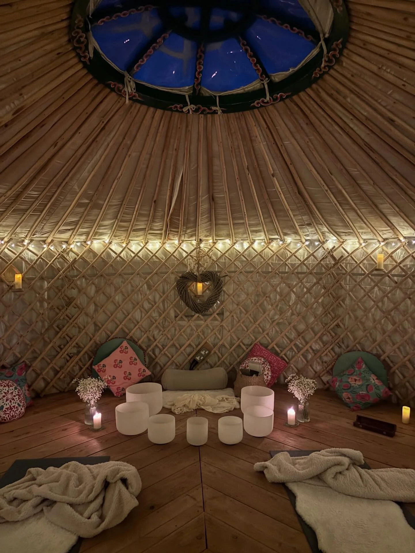 Last night&rsquo;s gorgeous private ceremony for a beautiful couple! 🌸

One little yurt full of so much Love!! ❤️&zwj;🔥 An evening for them to slow down, regulate, become clear on what their hearts desire and then connect deeply with one another. U