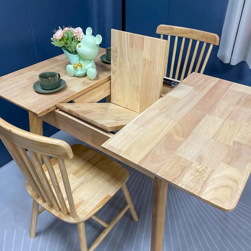 solid oak extendable dining table