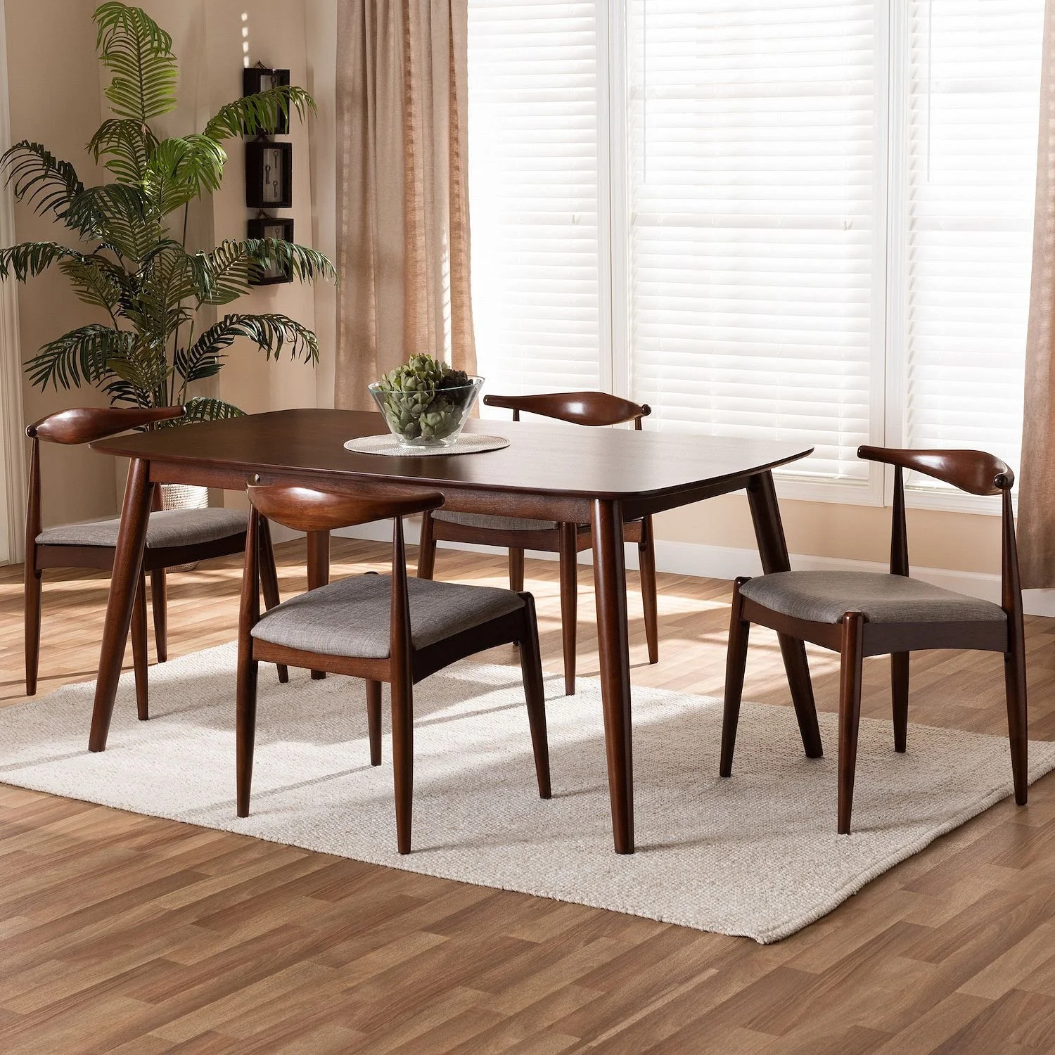 solid wood dining table MCM