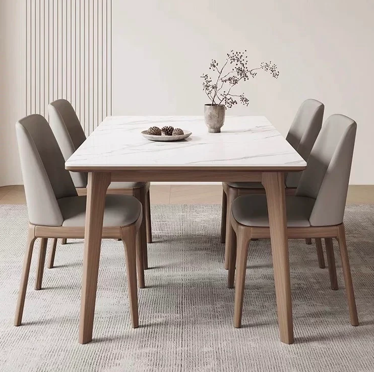 Marble sintered stone dining table