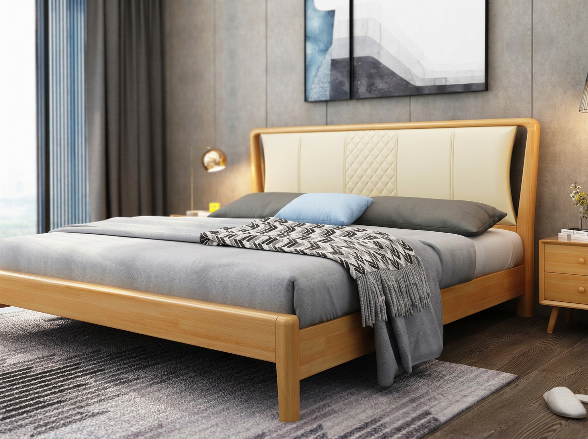 solid oak japanese bed frame