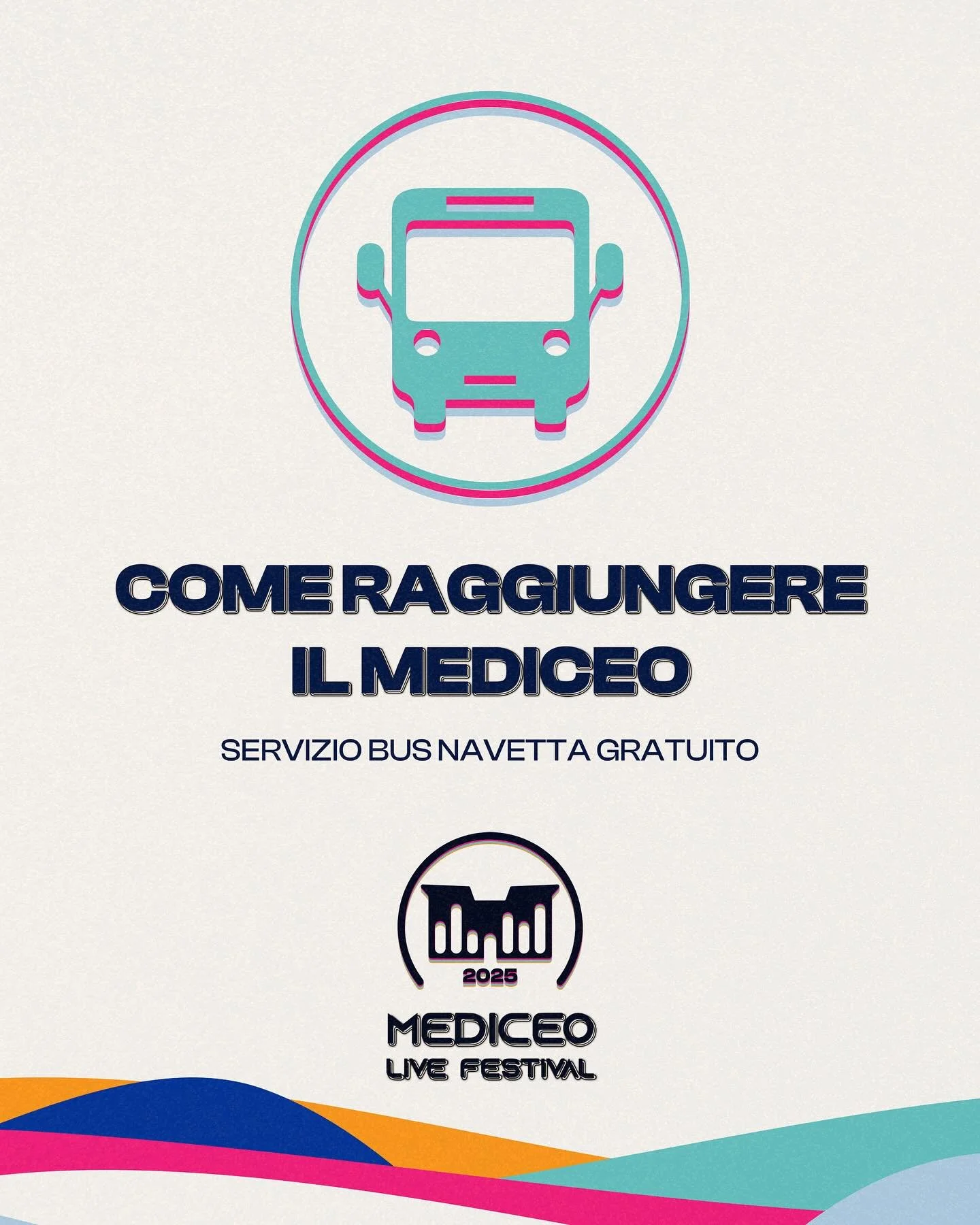 🚌 COME RAGGIUNGERE IL MEDICEO LIVE FESTIVAL
Anche per l&rsquo;edizione 2025, il Festival mette a disposizione un servizio navetta gratuito nelle serate selezionate! 🎟️

SABATO 26 LUGLIO &ndash; @mauro_repetto_official live🔥
🎤 Alla ricerca dell&rs