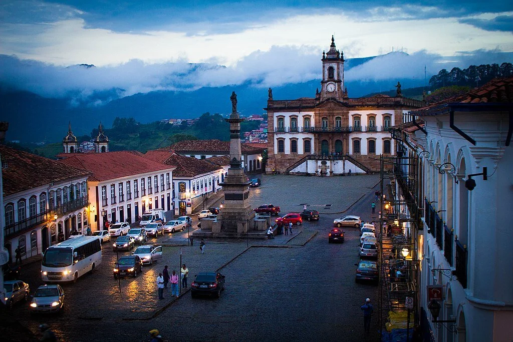 Praça Tiradentes w Ouro Preto
