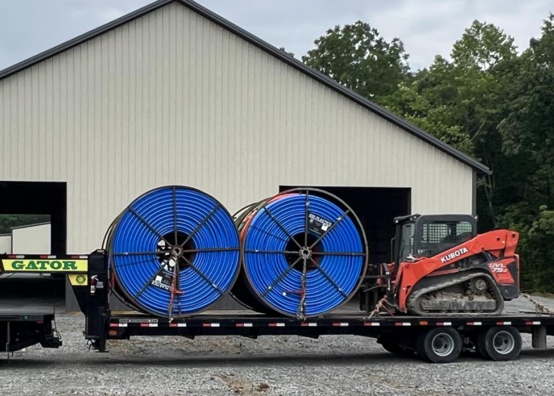 Rural Path HDPE Conduit Blue