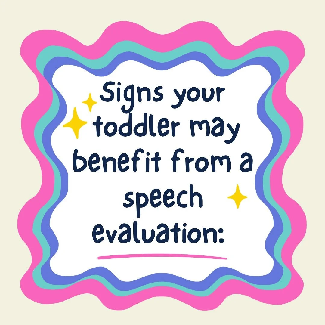 Wondering if your toddler might need a little extra help with speech? 

🚩<50 words by age 2
🚩Not combing words by 2.5-3
🚩Limited gestures 

Every child develops at their own pace, but trusting your gut matters💛 A simple speech evaluation can m