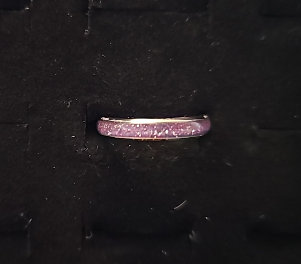Pink glitter size 8