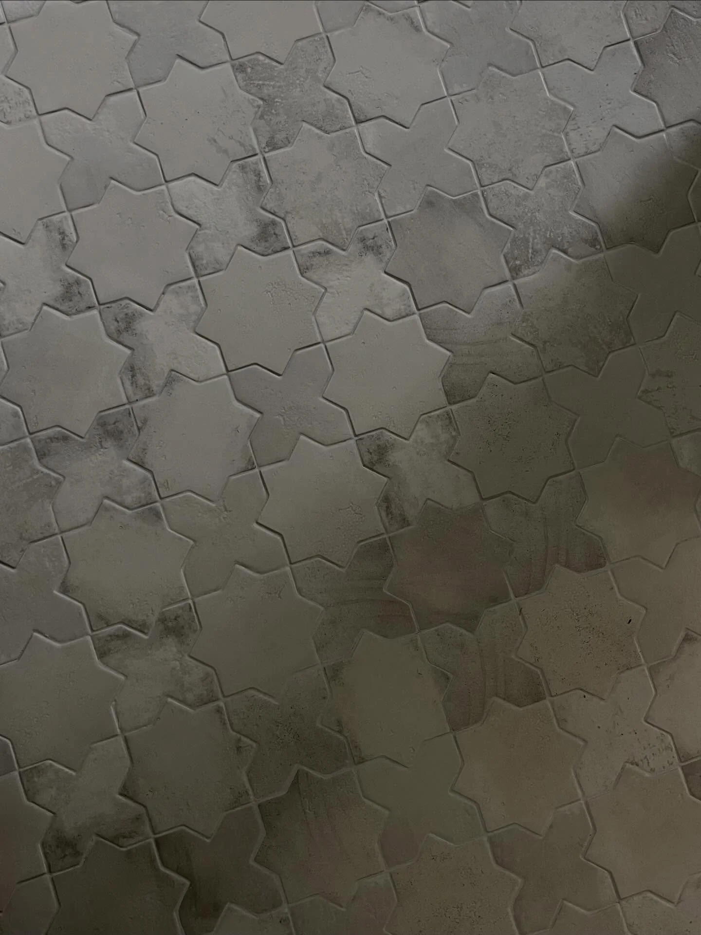 Star &amp; cross tile is one of my favorite patterns. Pictured here in my client&rsquo;s kitchen. ✨ When we started working together, the kitchen had wood flooring that was completely different than the rest of the house. Instead of trying to match t