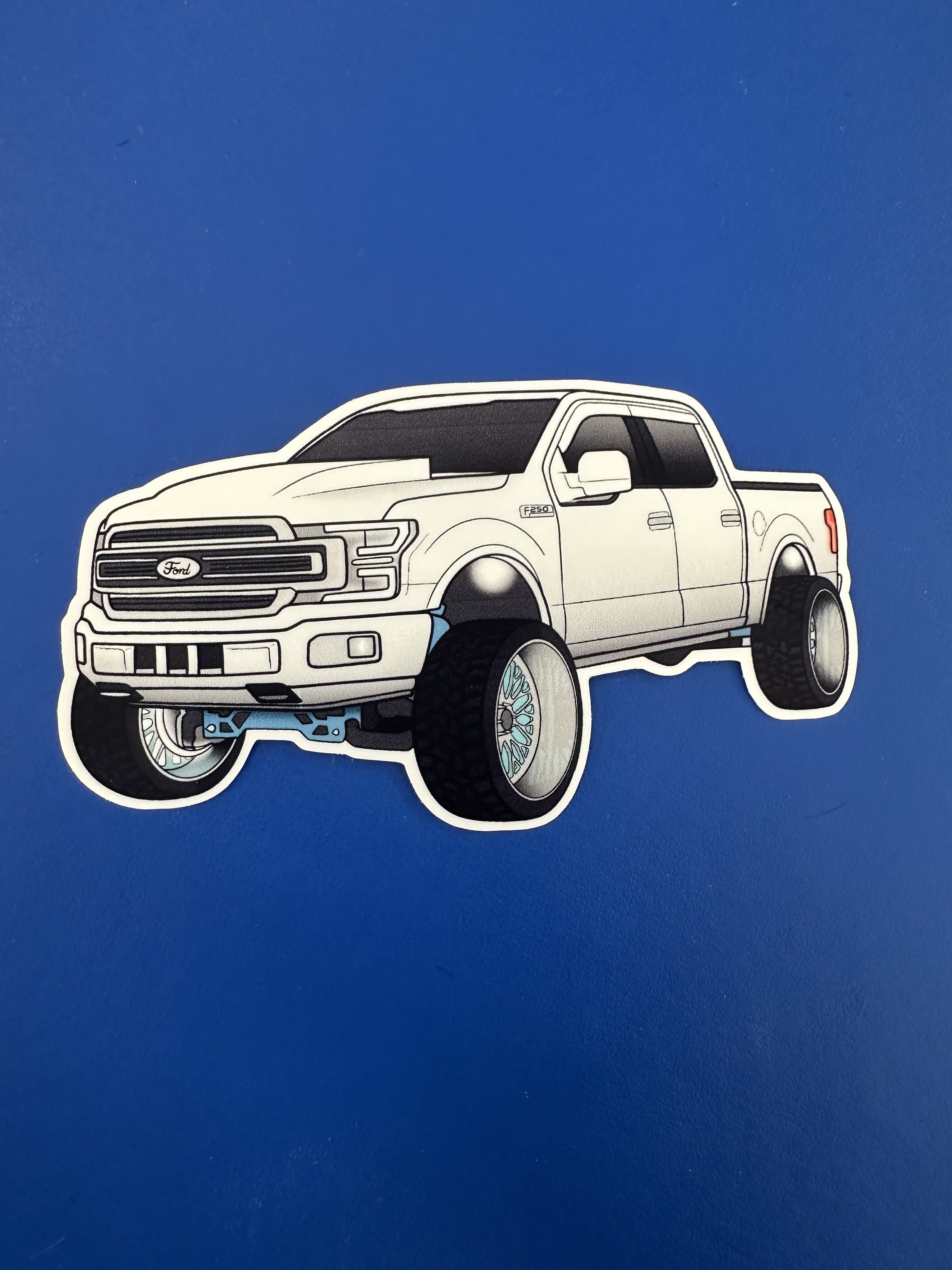 Ford F-250 Custom Sticker