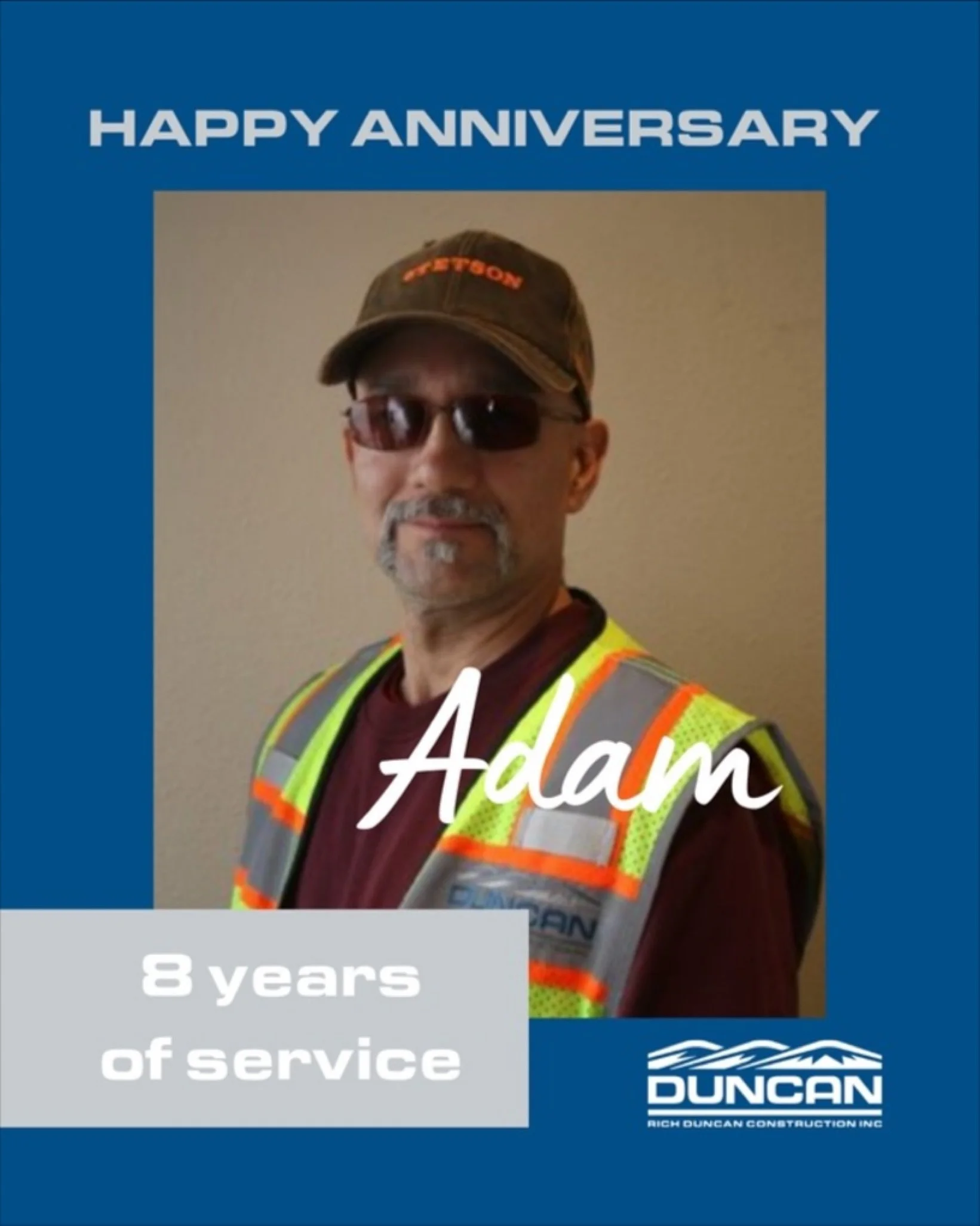 Happy 8th Workiversary to our outstanding laborer, Adam! 

Eight years of hard work and dedication have truly flown by. 

Adam consistently brings a kind and positive presence to our job sites, offering invaluable support to our team. We are incredib