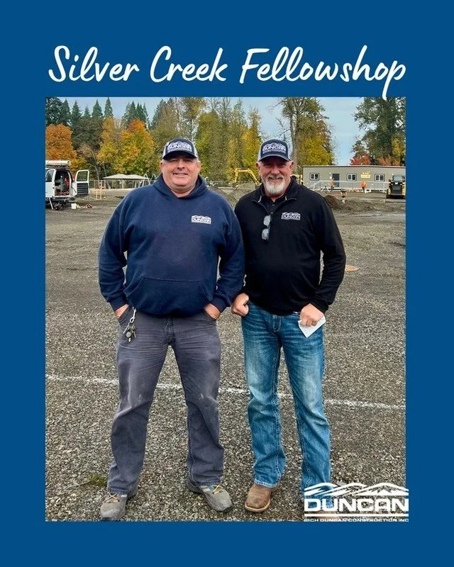 The crew that is making it happen at Silver Creek Fellowship.

Rich Duncan Construction 
From beginning to end, specializing in commercial construction and tenant improvement projects.

Contact Us: 
503-390-4999
2295 Rural Ave SE Salem, OR 97302