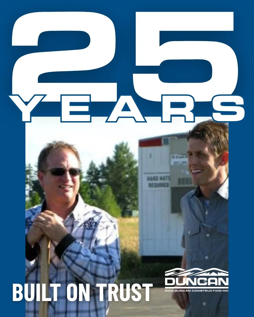 25 Years Built on Trust:

As we celebrate 25 years in business, we&rsquo;re reflecting on the values that started it all.

"Twenty-five years ago, I founded Rich Duncan Construction with one clear purpose: to build a company people could trust. 