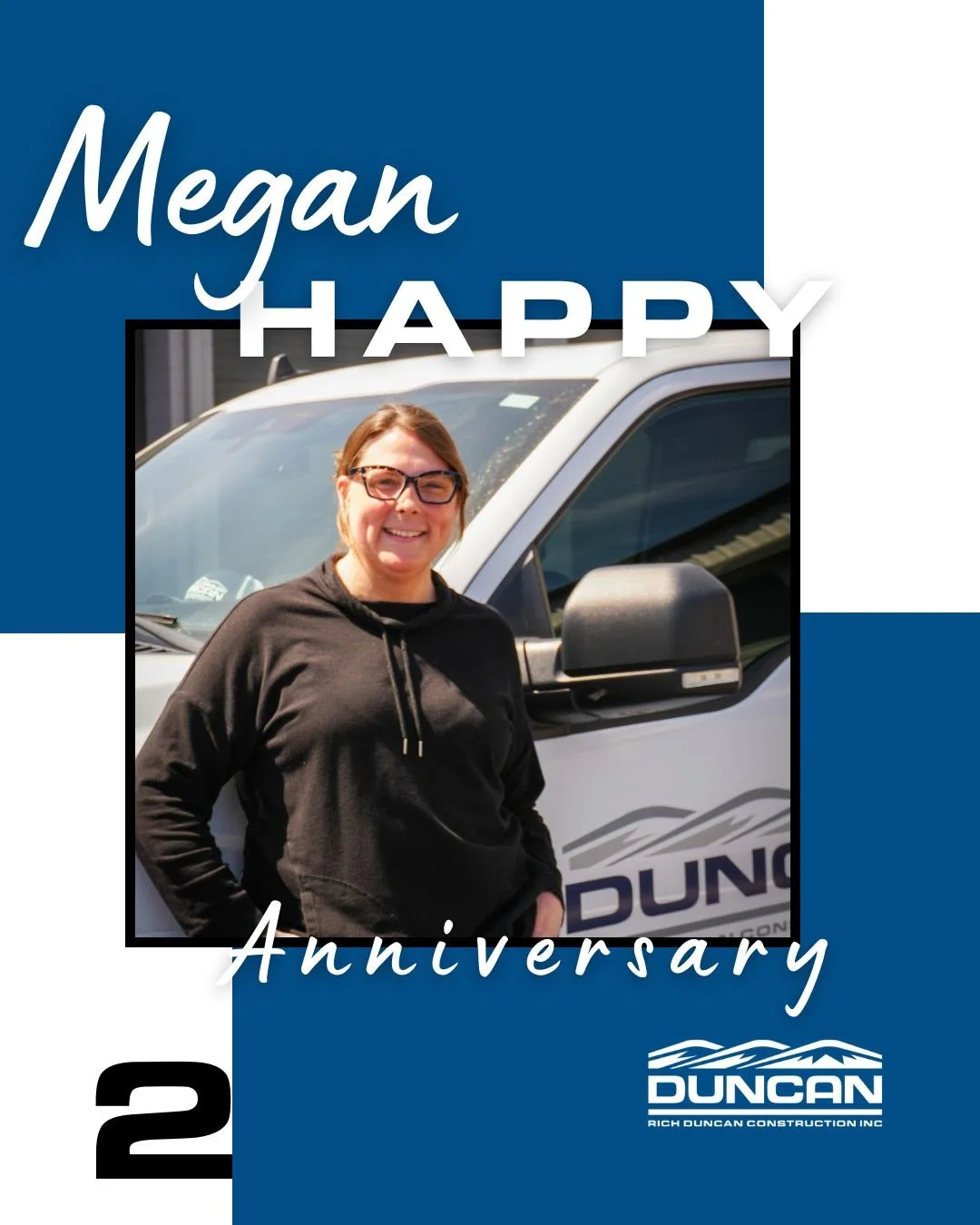 Happy Anniversary, Megan!

Today we&rsquo;re celebrating Megan&rsquo;s anniversary with Rich Duncan Construction. As our Contract Coordinator, Megan plays an important role in helping keep projects organized and moving forward by supporting the admin