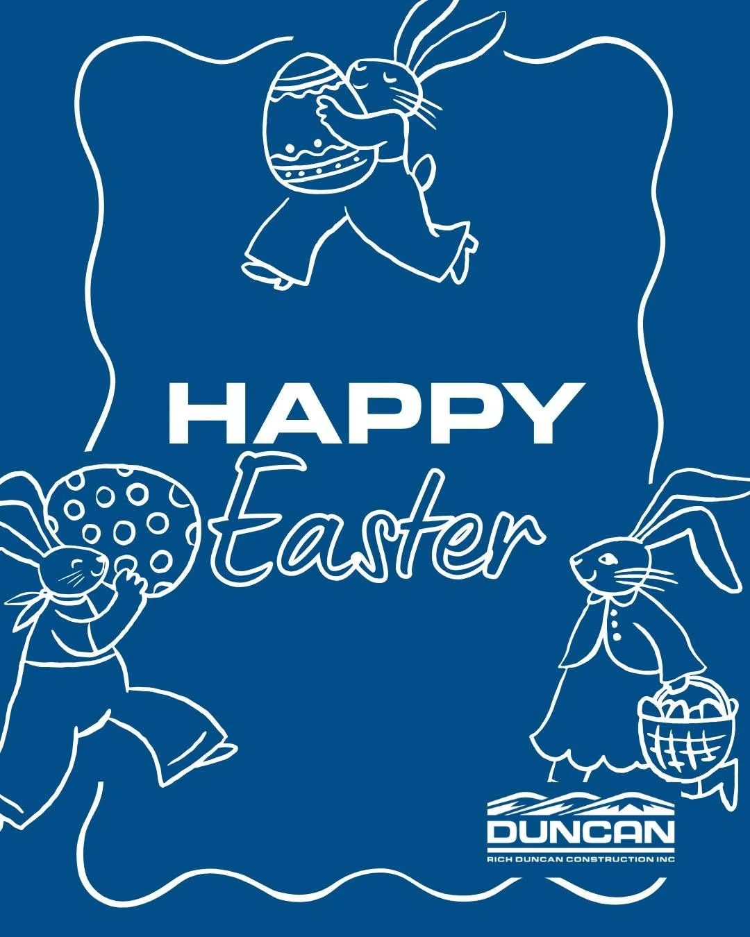 Happy Easter from all of us at Rich Duncan Construction. Wishing you a day filled with time spent with family, meaningful moments, and the start of a new season.

Rich Duncan Construction 
From beginning to end, specializing in commercial constructio