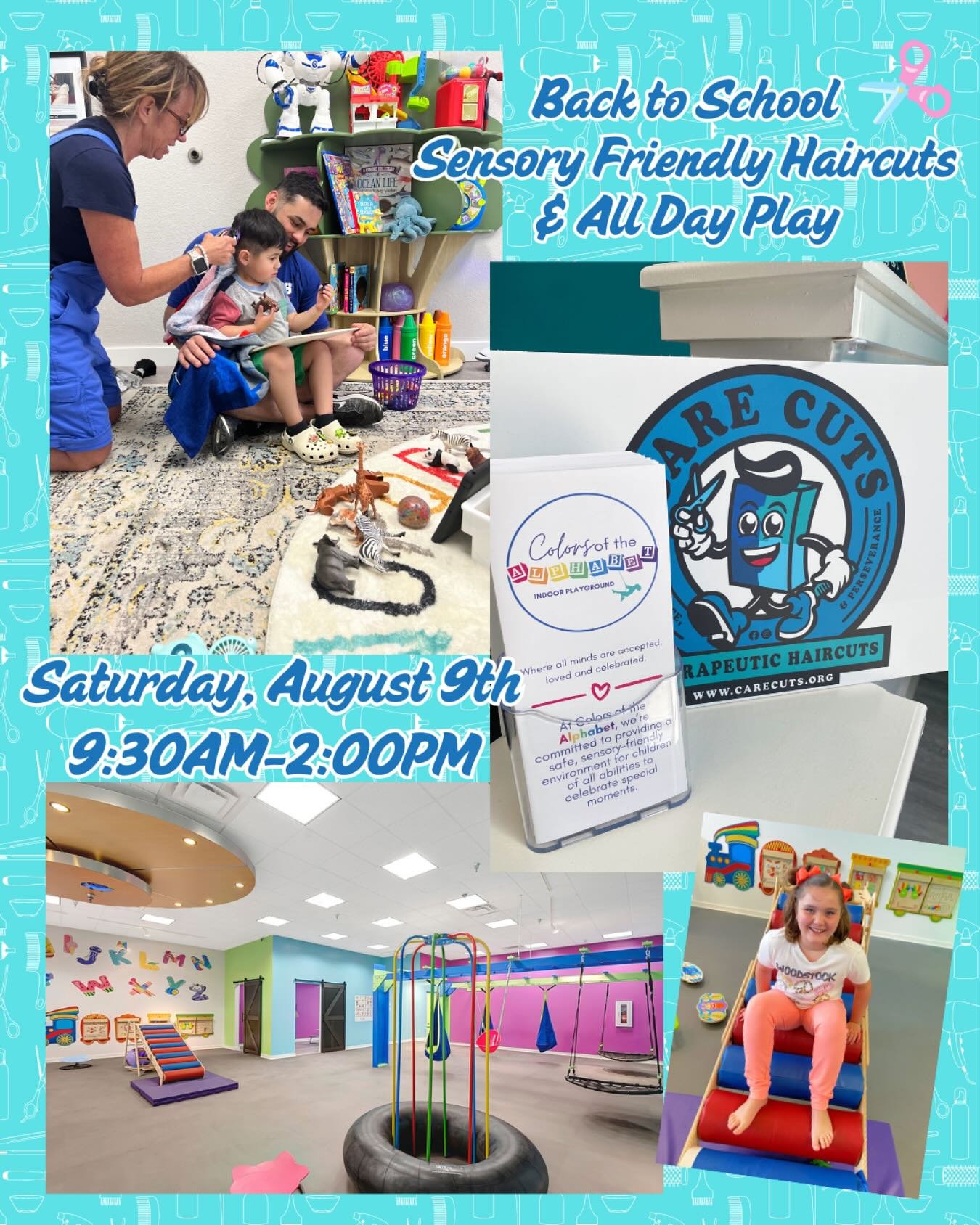 ✂️✨ Back by popular demand and just in time for back to school, our Sensory-Friendly Haircuts &amp; Play Day in partnership with @carecuts_ is happening again! 📚🏫 

Last time, we SOLD OUT &mdash; so if you&rsquo;ve been waiting for a stress-free ha