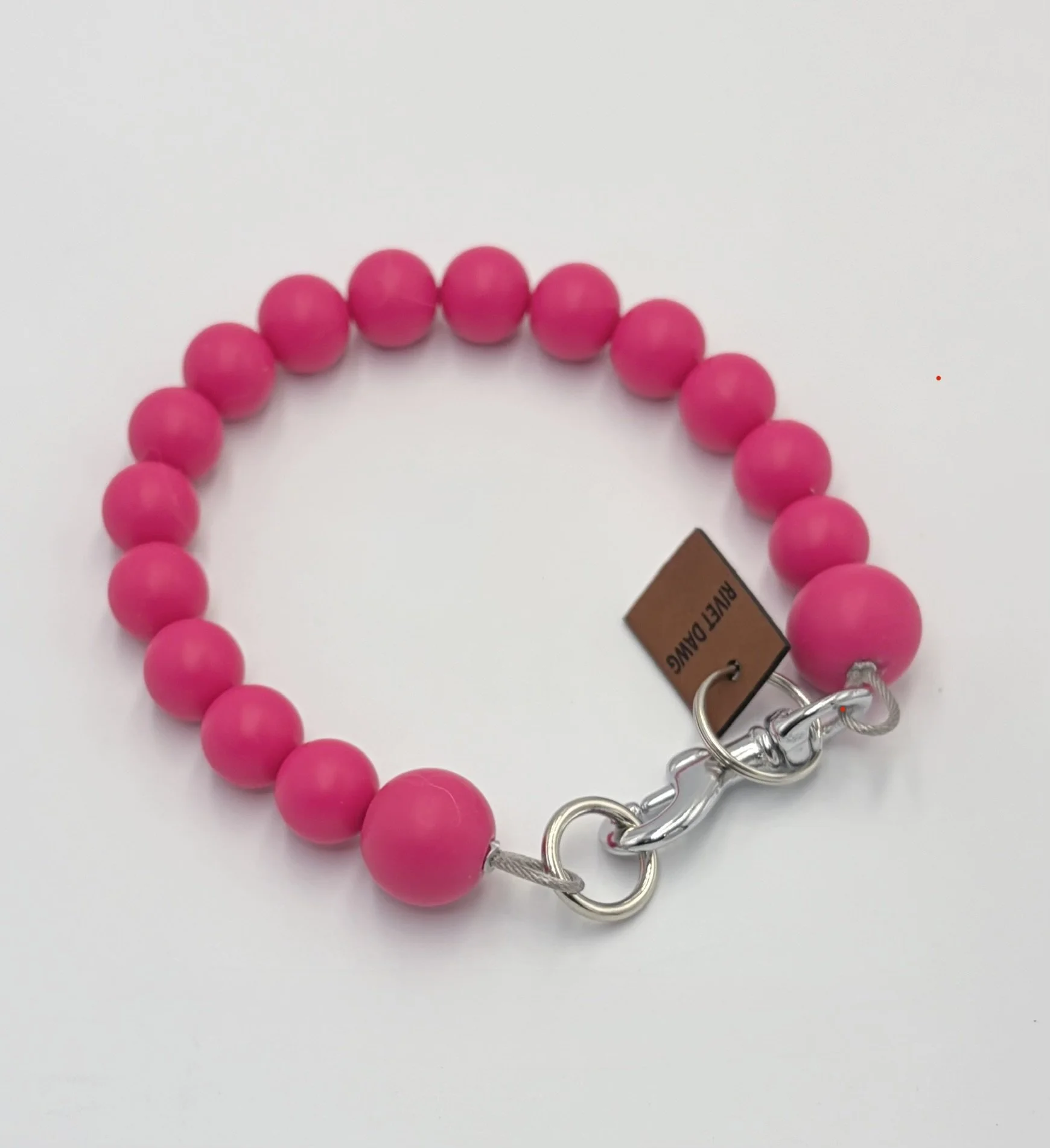 "Sassy Pink" Dog Bead Collar