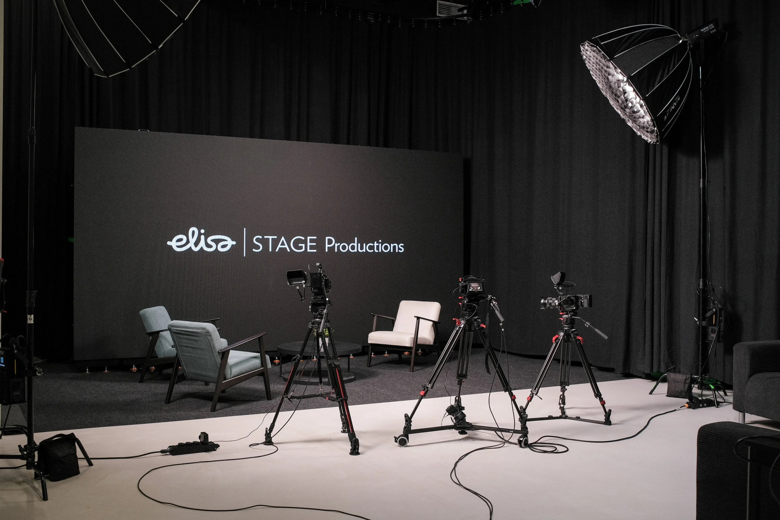 Elisa Stage stuudio LED-ekraani ja tehnikaga