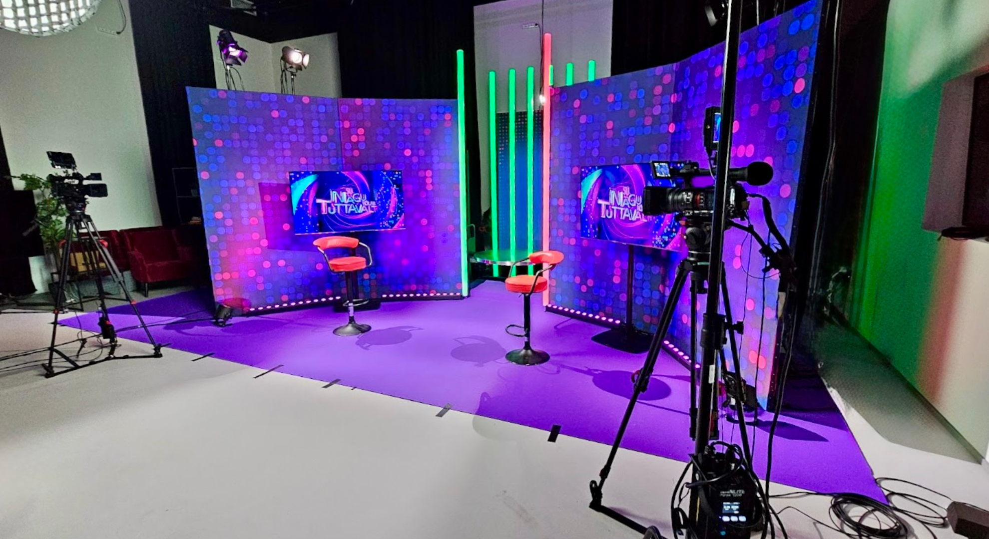 Tuntud telesaate "su nägu kõlab tuttavalt" liftitseenide ettevalmistus Elisa Stage stuudios