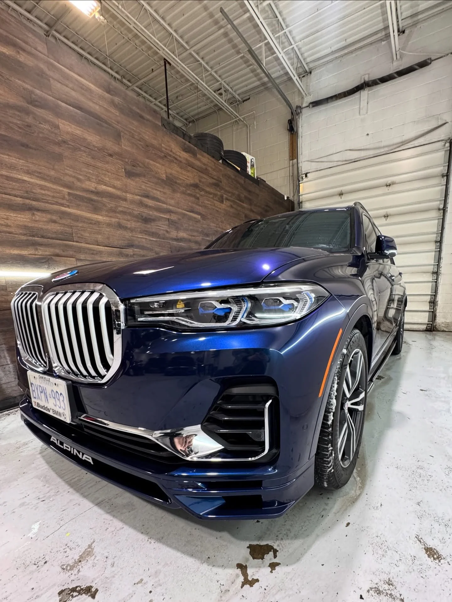 BMW X7B came in for complete protection, client initially wanted clear PPF but after inspection of the paint we decided to go with @svg.jp BMW Blue Color PPF due to all chips/scratches. 

Now it&rsquo;s wearing full body protection and brand new pain