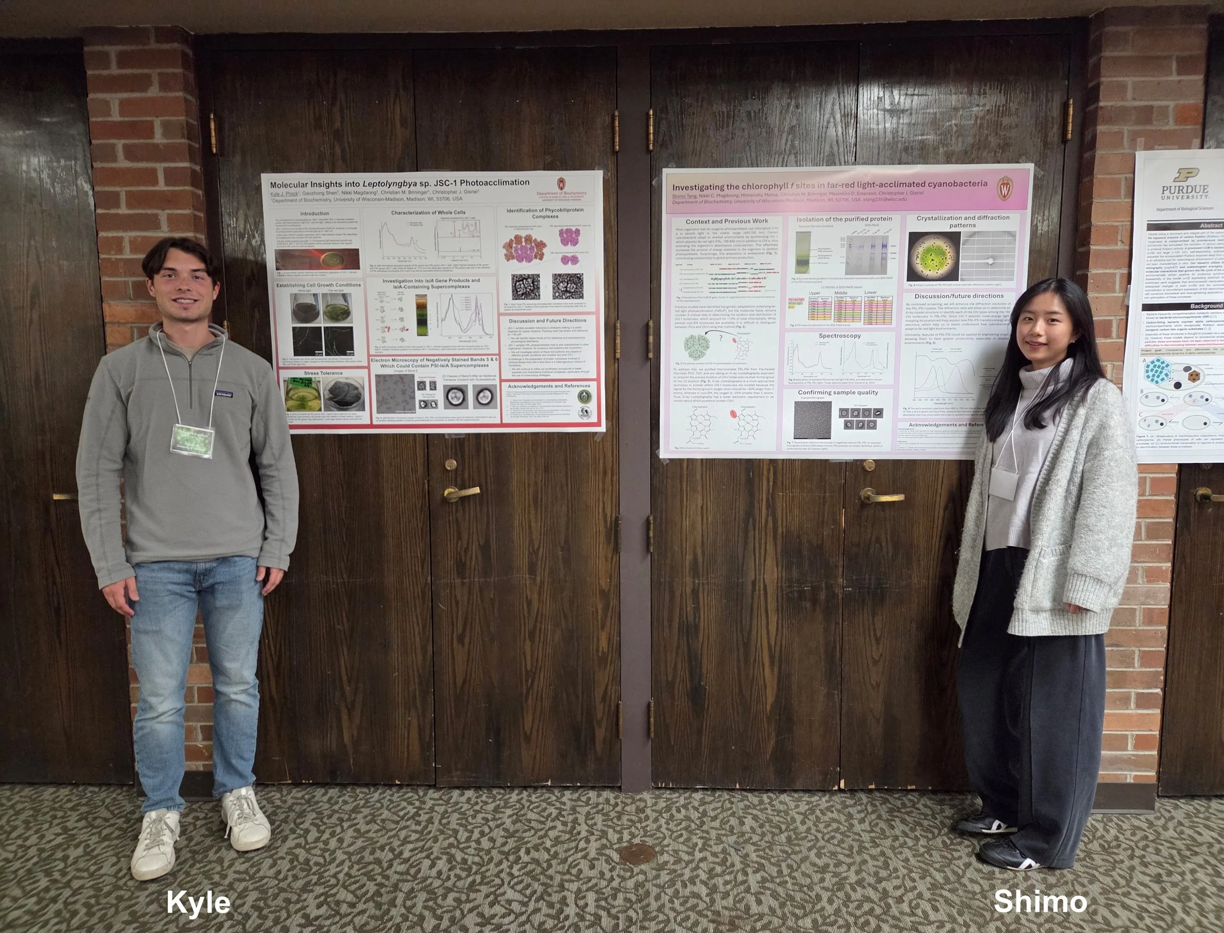 Kyle and Shimo (Judy) at their AWARD-WINNING posters