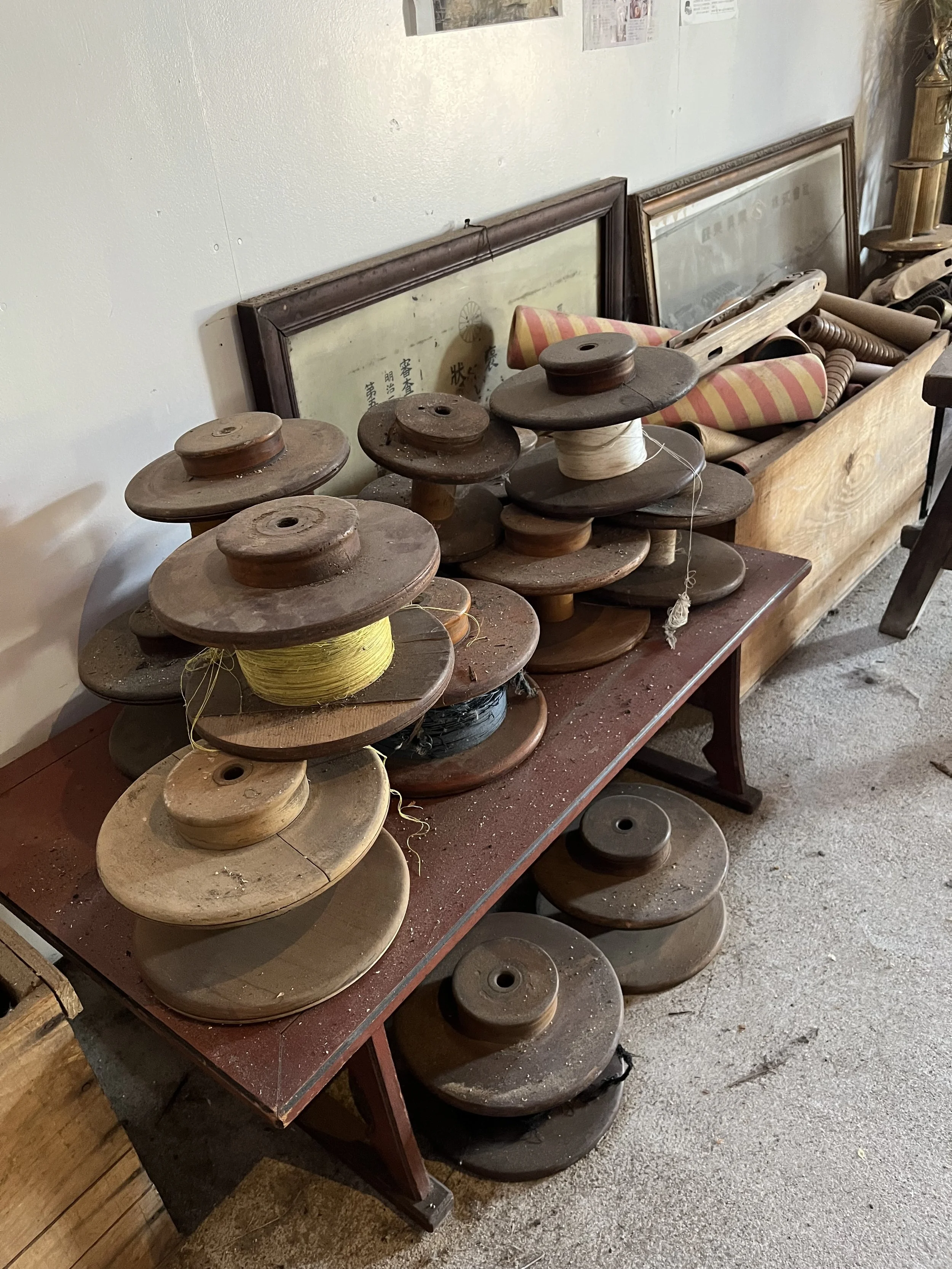 Old spools: Salvaging materials from the past and present in Ichinomiya