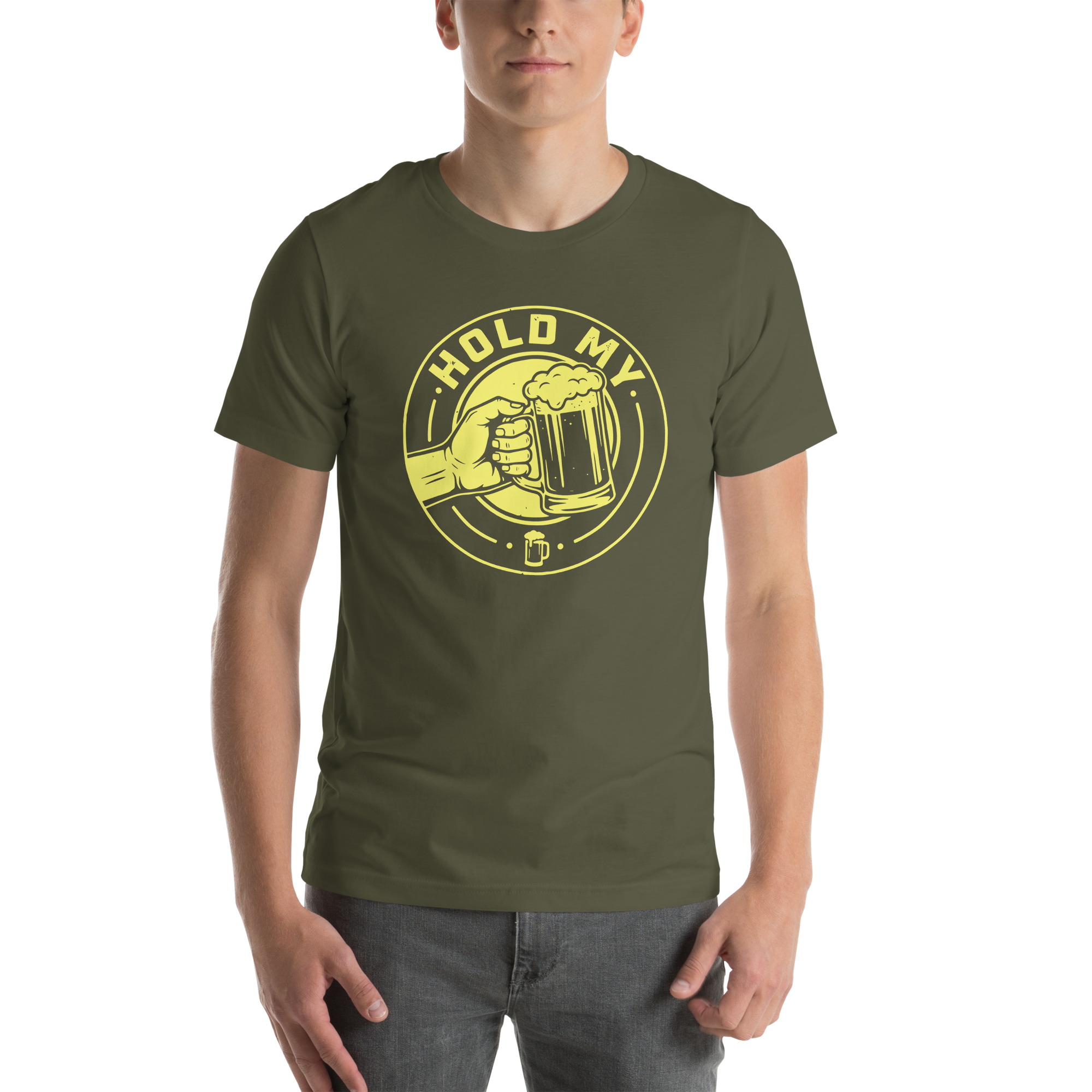 unisex-staple-t-shirt-military-green-front-6a69ee421dfd6.png