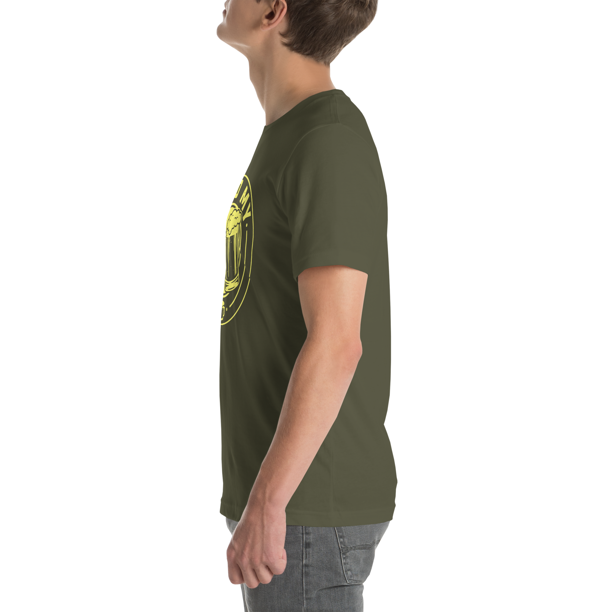 unisex-staple-t-shirt-military-green-left-6a69ee421cf95.png