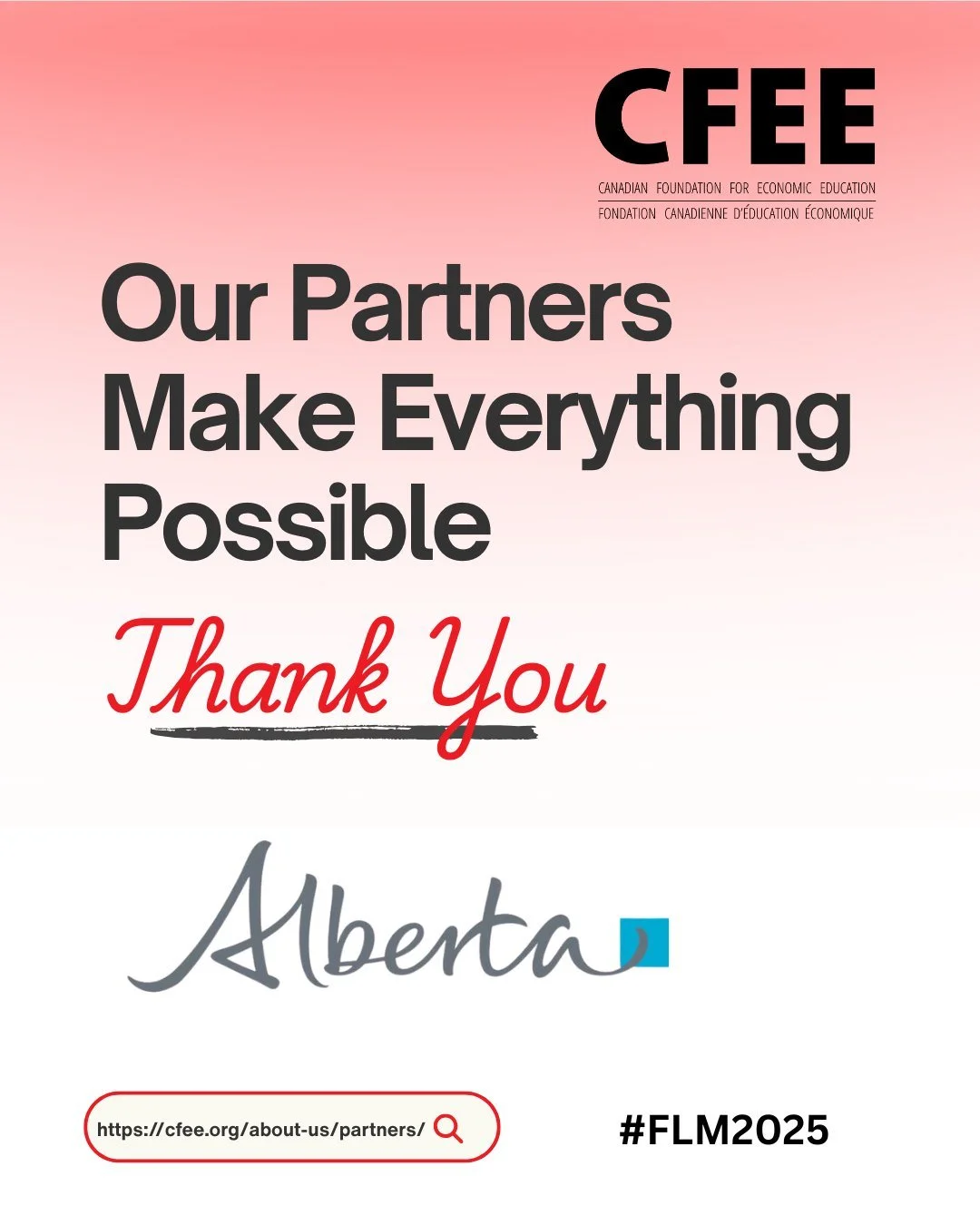 This Financial Literacy Month, join us in celebrating the partners who make the work we do possible!

A major partnership with Alberta Education over the last few years has allowed us to develop the Building Futures in Alberta program. This program i