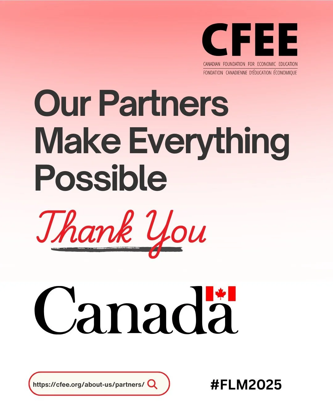 This Financial Literacy Month, join us in celebrating the partners who make the work we do possible!

We have always worked closely with the federal government, including the FCAC. We have received support from a number of departments over the years,
