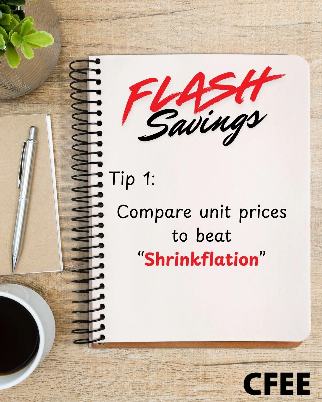 Prices getting sneaky? Compare unit prices to spot the real deals. Shrinkflation can&rsquo;t fool your wallet when you shop smart! 💪

#FlashSavings #MoneyTips #FinancialLiteracyMonth #SmartShopping